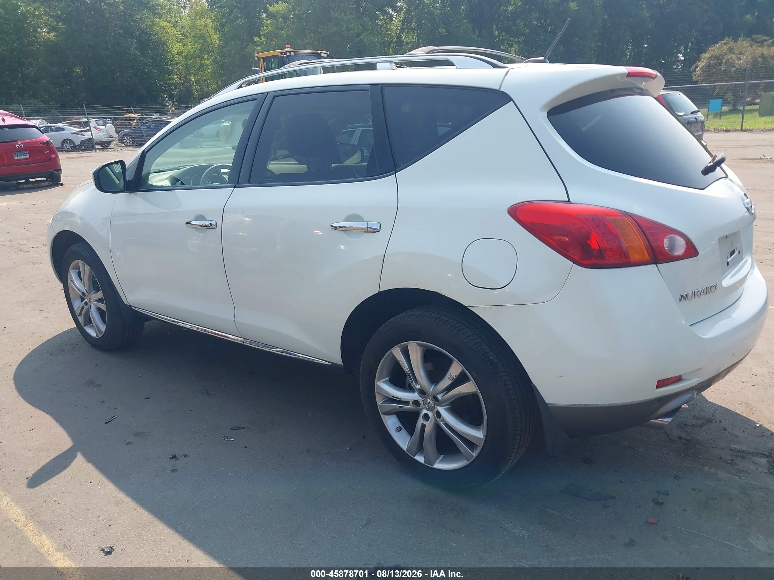 2009 Nissan Murano Le White vin: JN8AZ18W49W111075