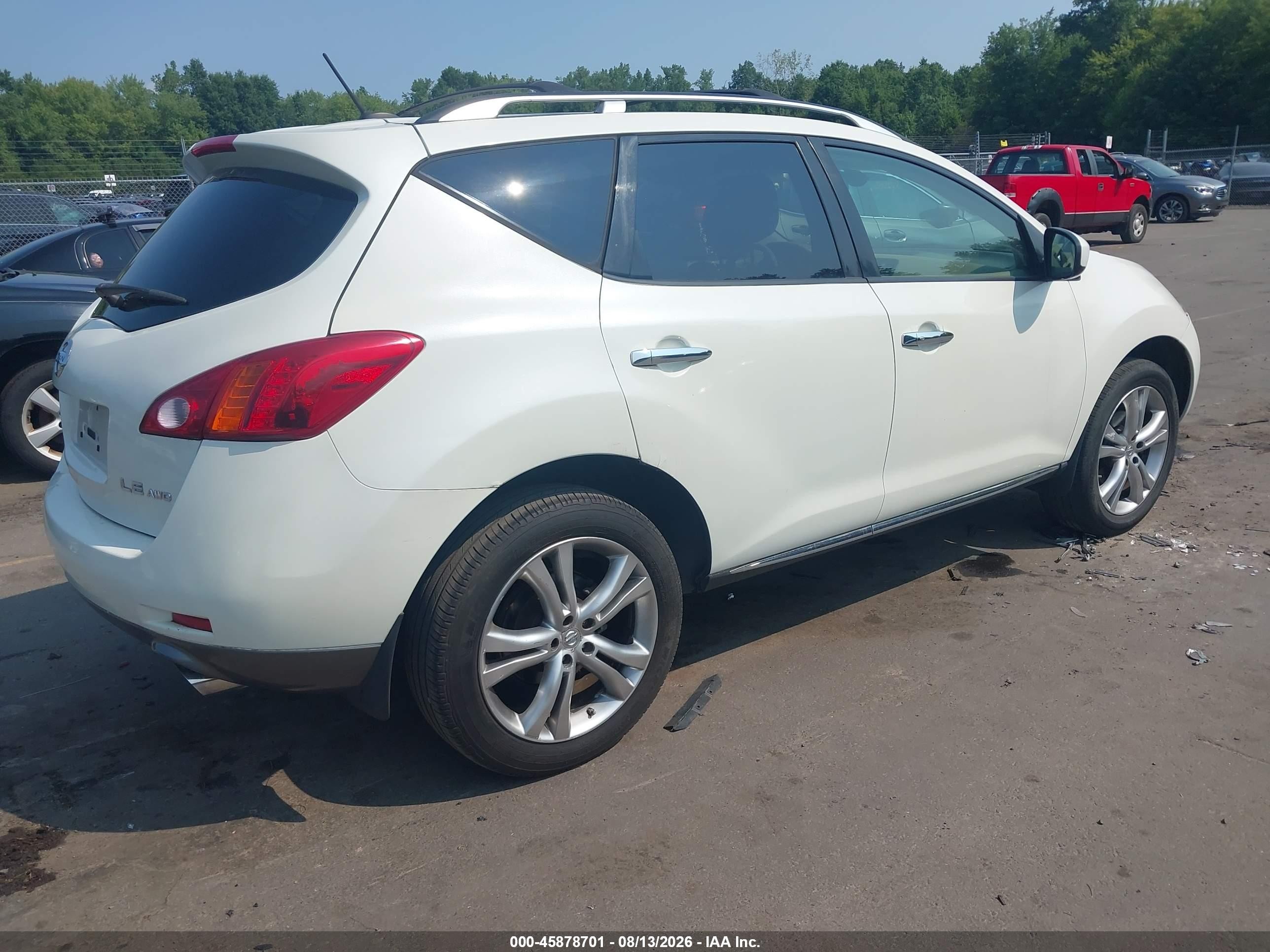 2009 Nissan Murano Le White vin: JN8AZ18W49W111075