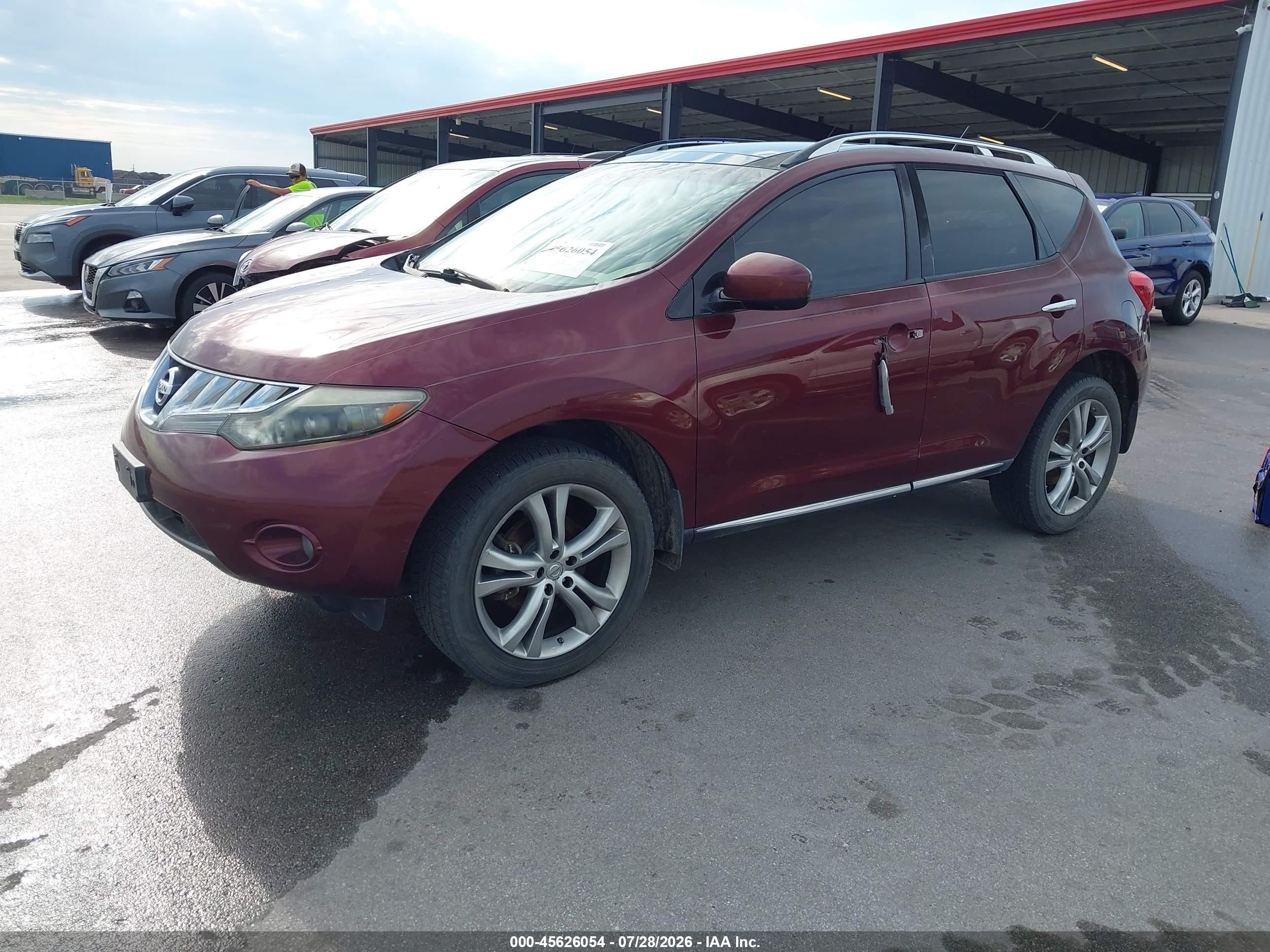 2009 Nissan Murano Le Maroon vin: JN8AZ18W49W113618