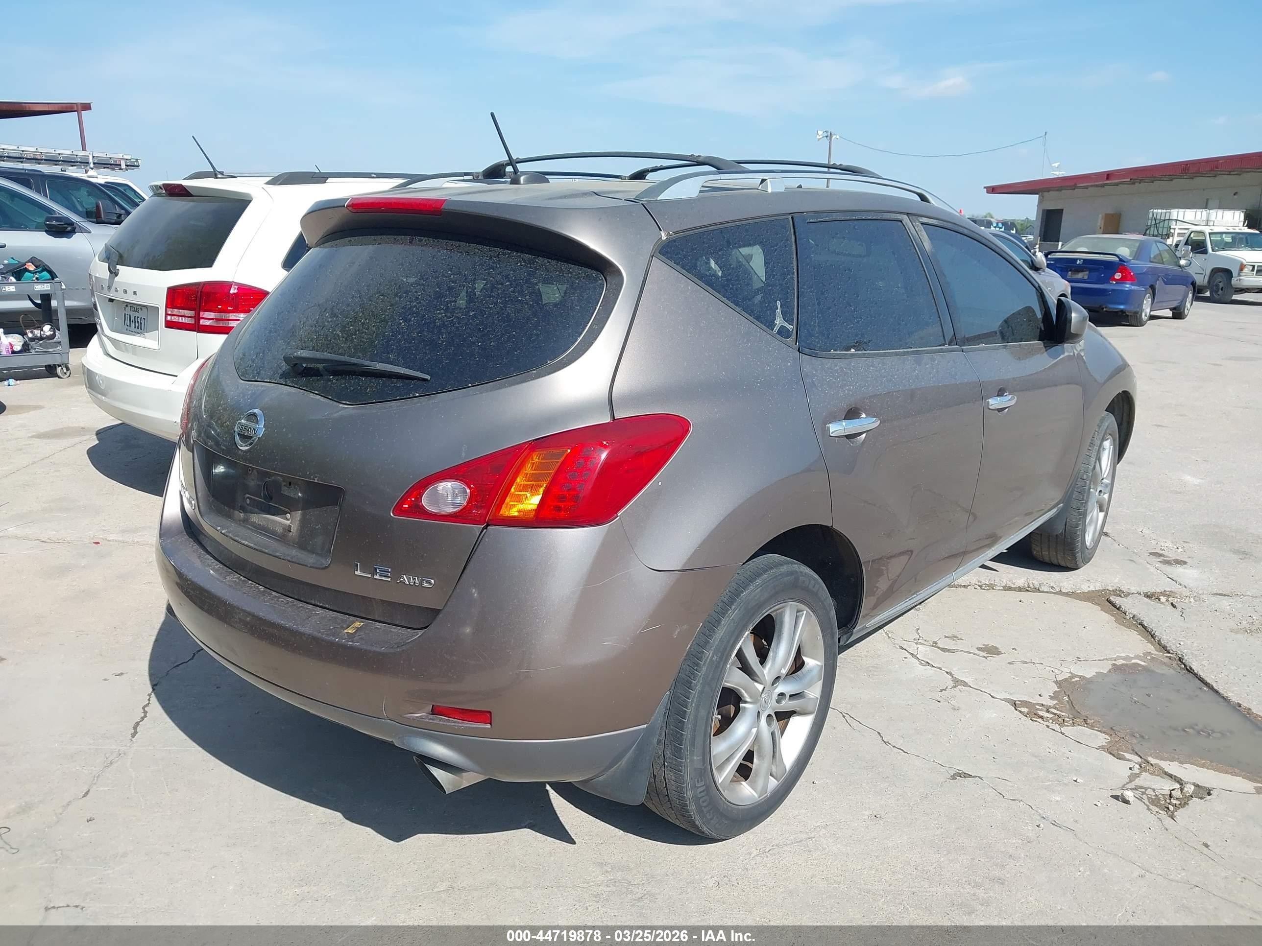 2009 Nissan Murano Le Золотой vin: JN8AZ18W49W114347