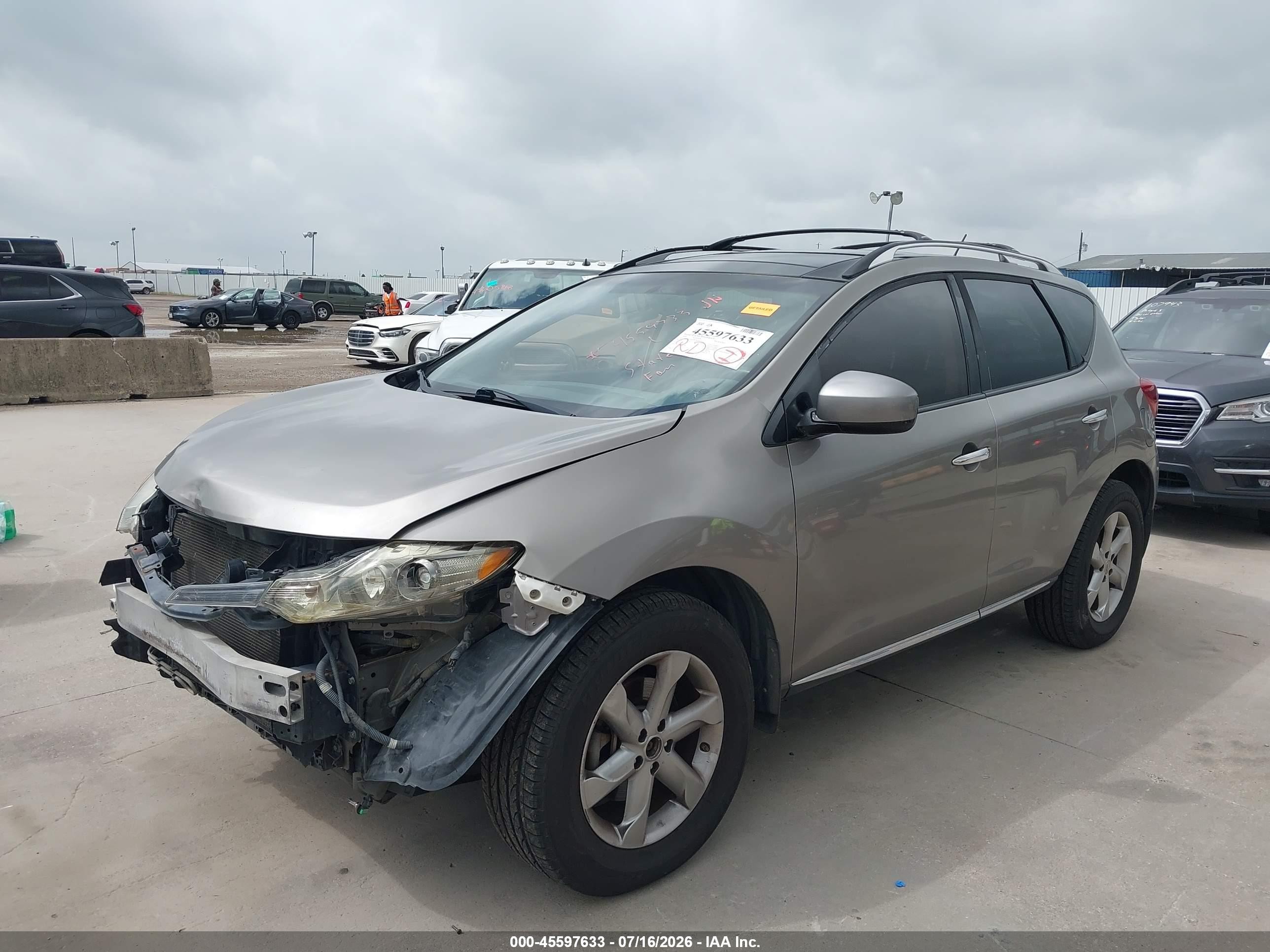 2009 Nissan Murano Sl Brown vin: JN8AZ18W49W208342