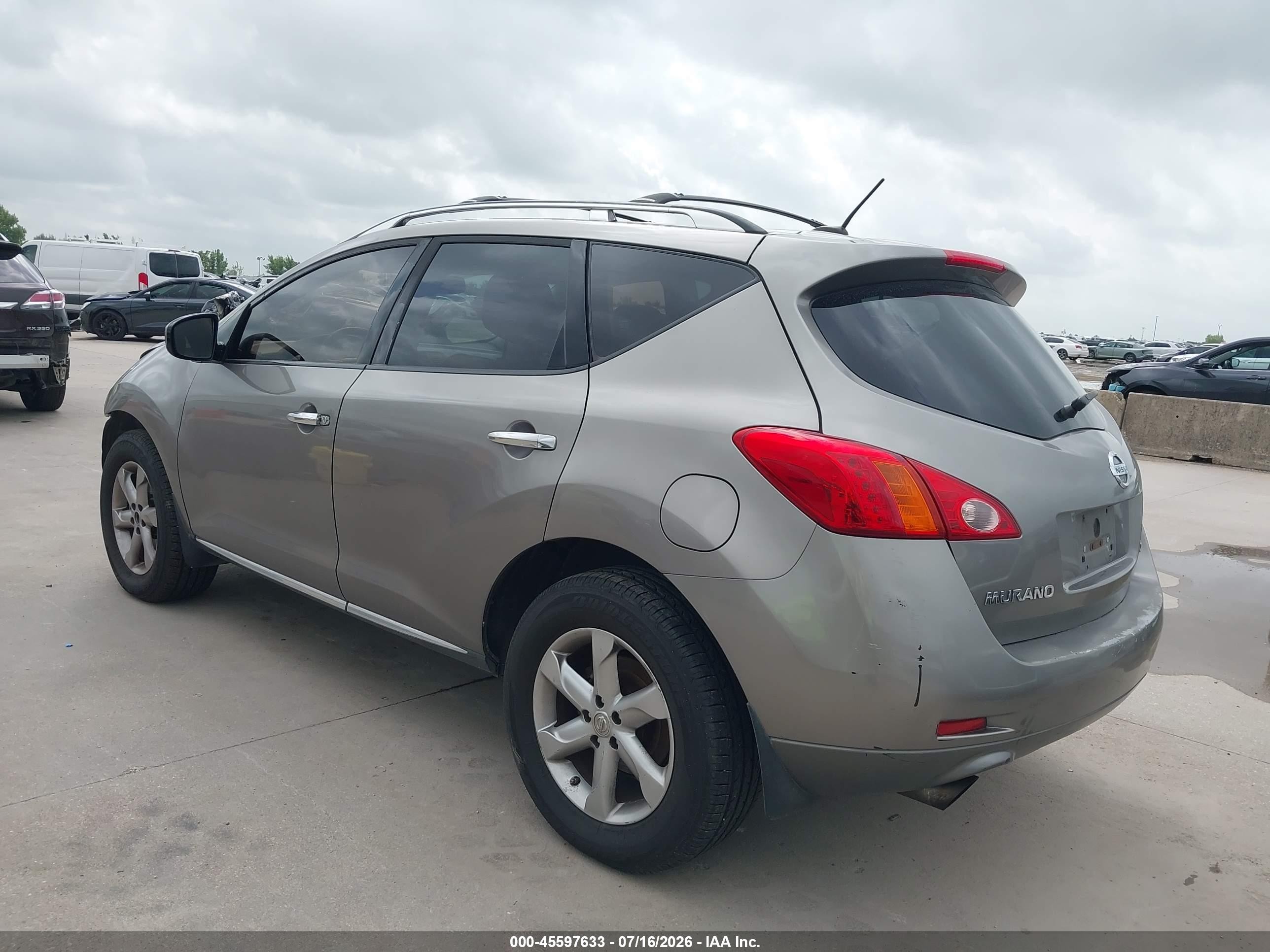2009 Nissan Murano Sl Brown vin: JN8AZ18W49W208342