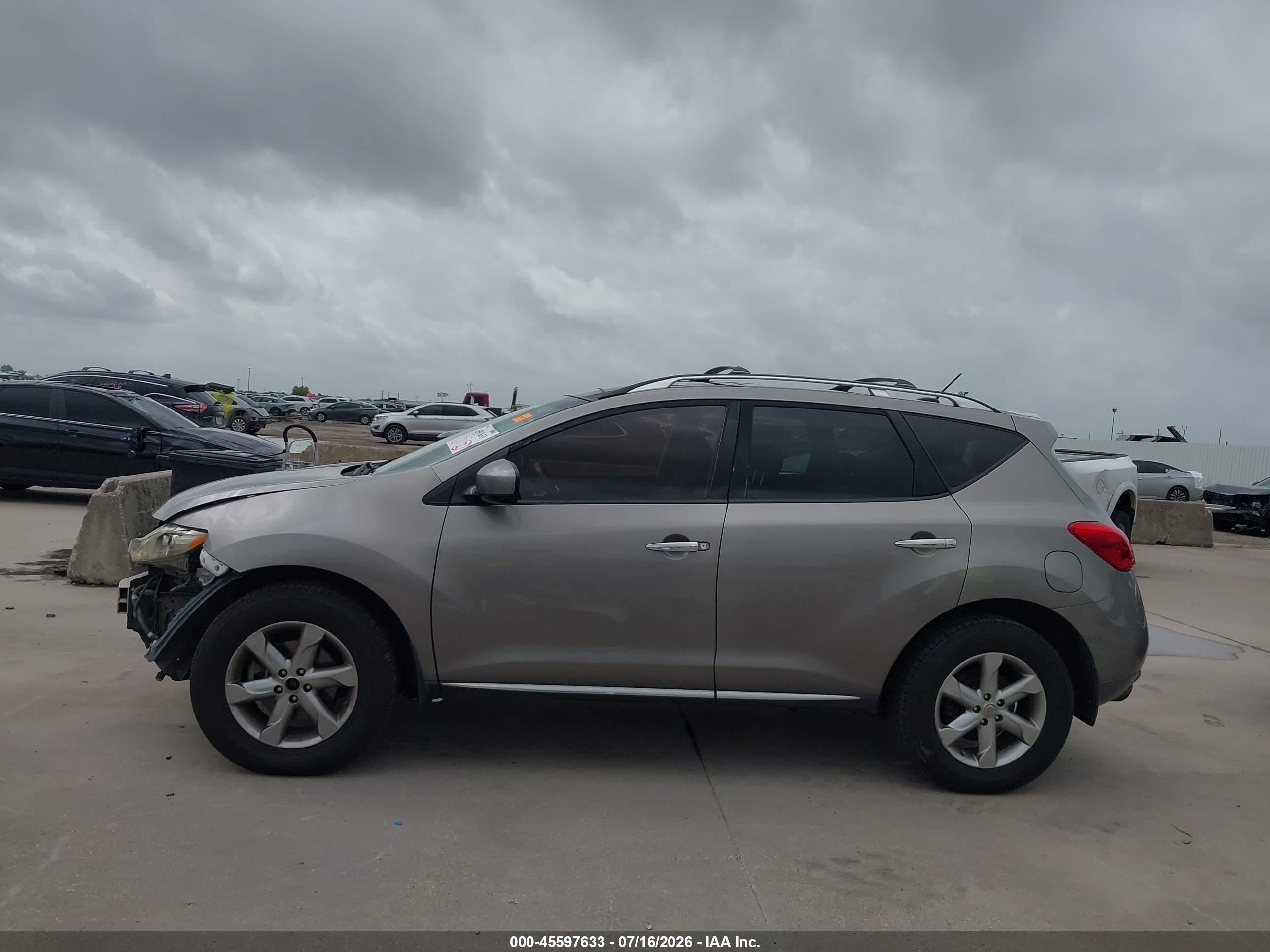 2009 Nissan Murano Sl Brown vin: JN8AZ18W49W208342