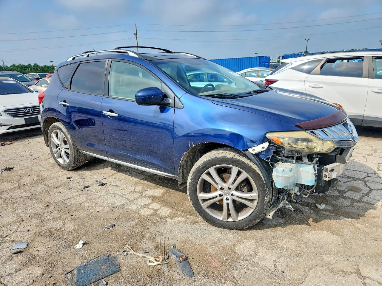 2009 Nissan Murano S Синий vin: JN8AZ18W59W110646