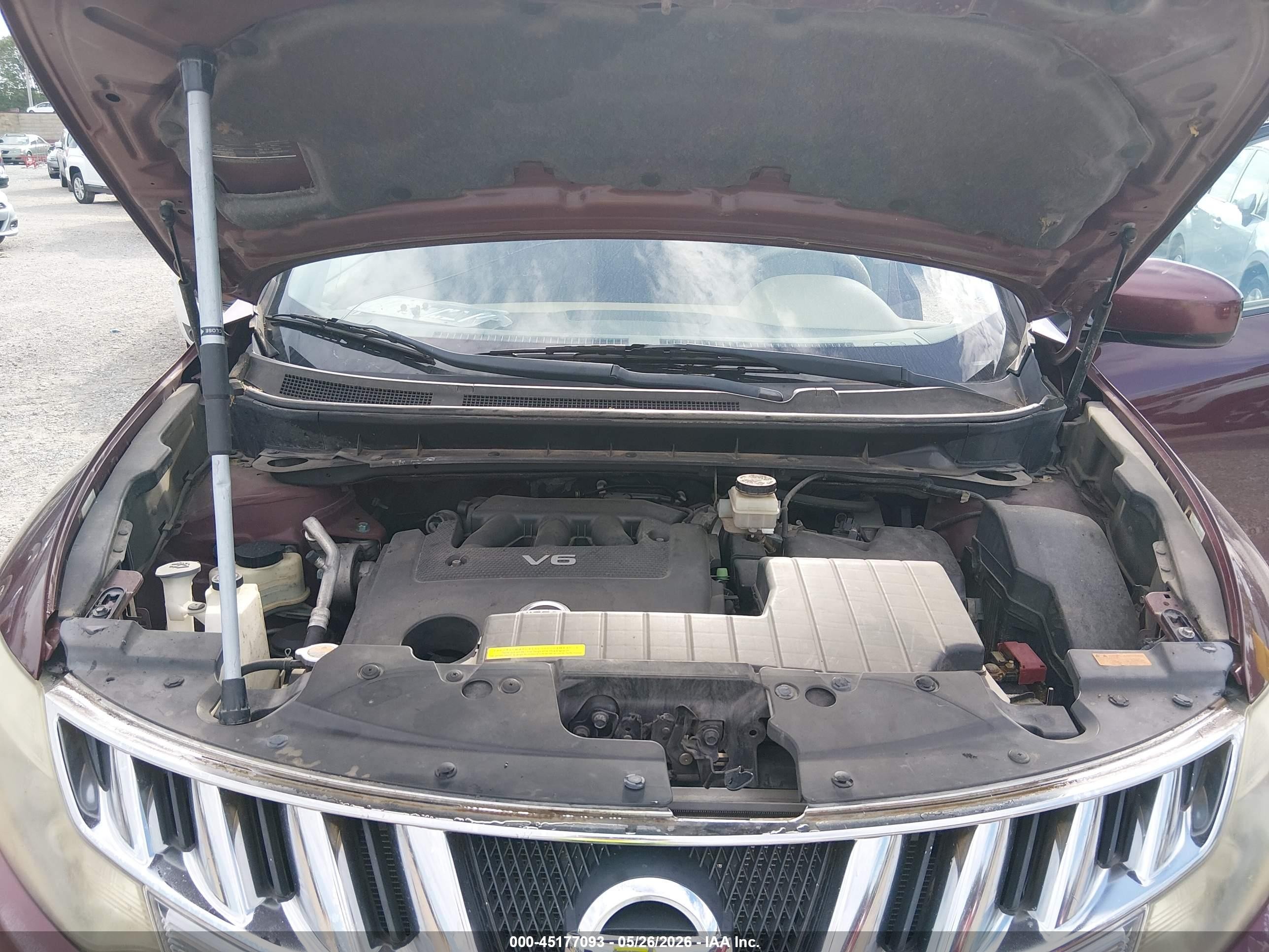 2009 Nissan Murano Le Burgundy vin: JN8AZ18W59W119296