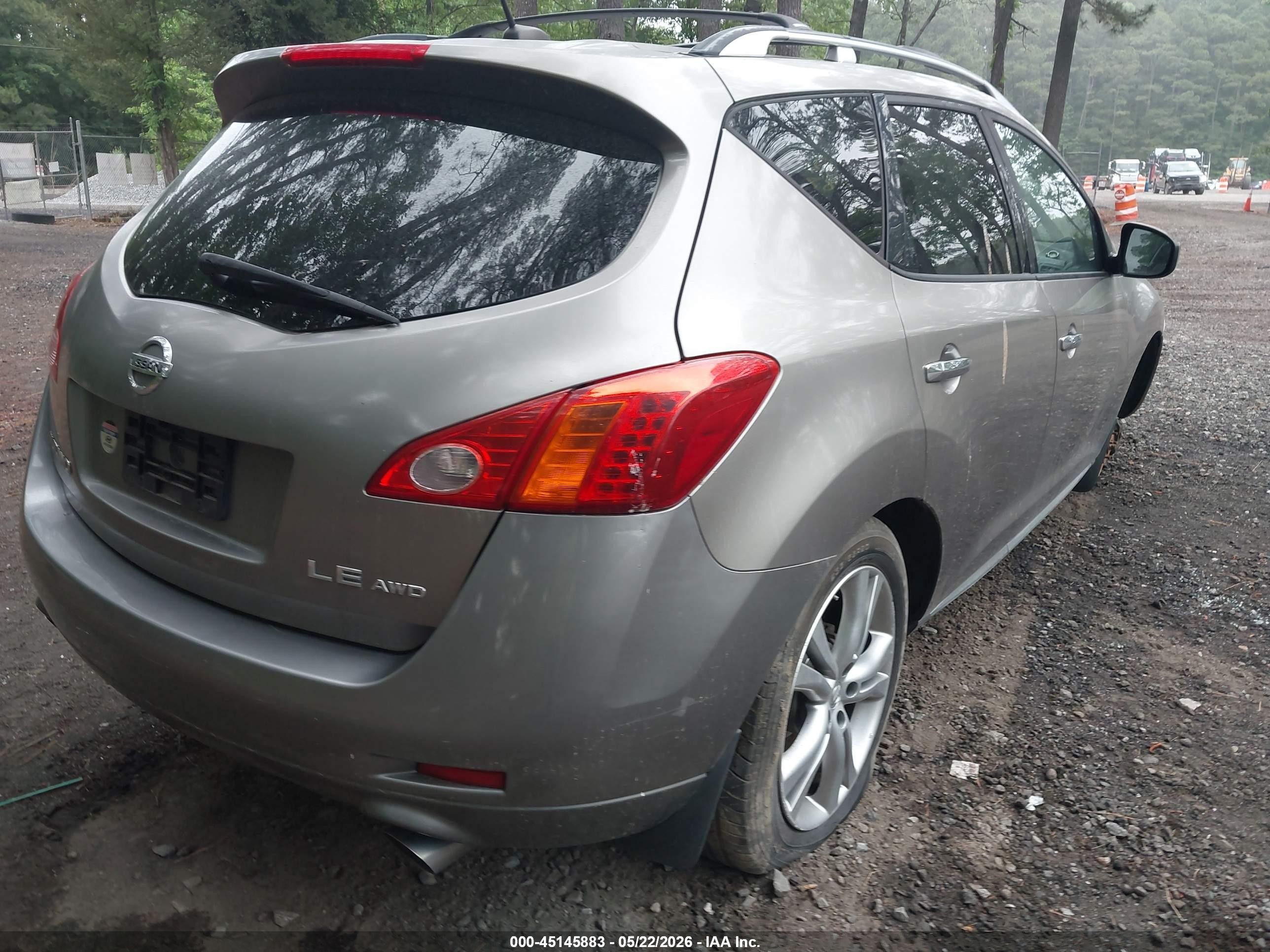 2009 Nissan Murano Le Gray vin: JN8AZ18W59W159748