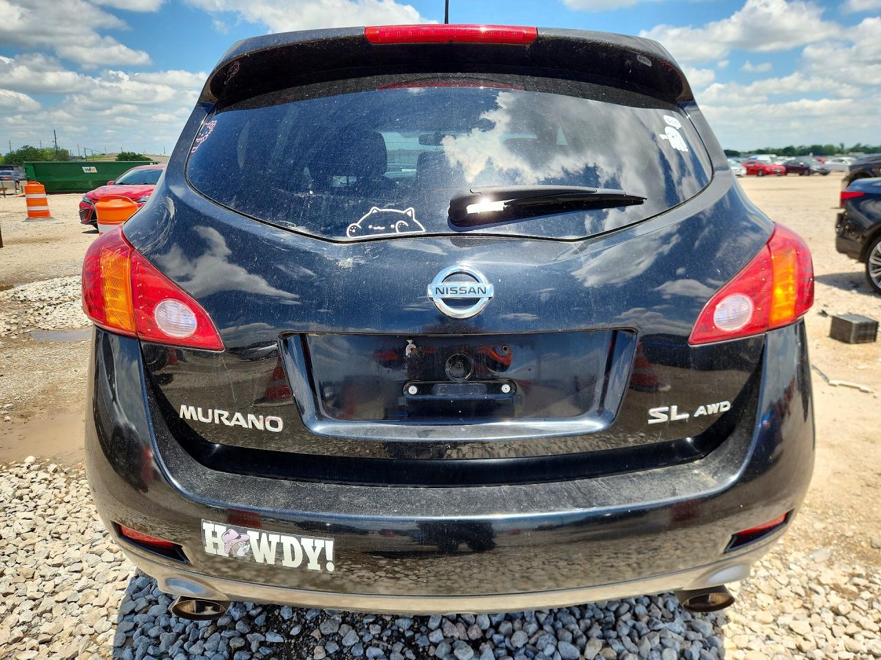 2009 Nissan Murano S Black vin: JN8AZ18W59W205367