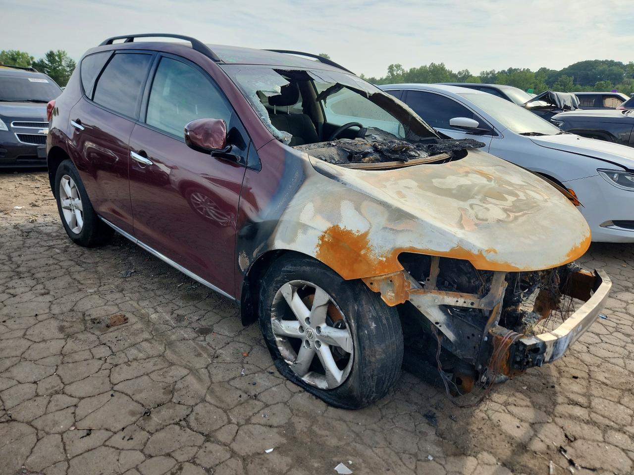 2009 Nissan Murano S/sl/le Бордовый vin: JN8AZ18W69W107979