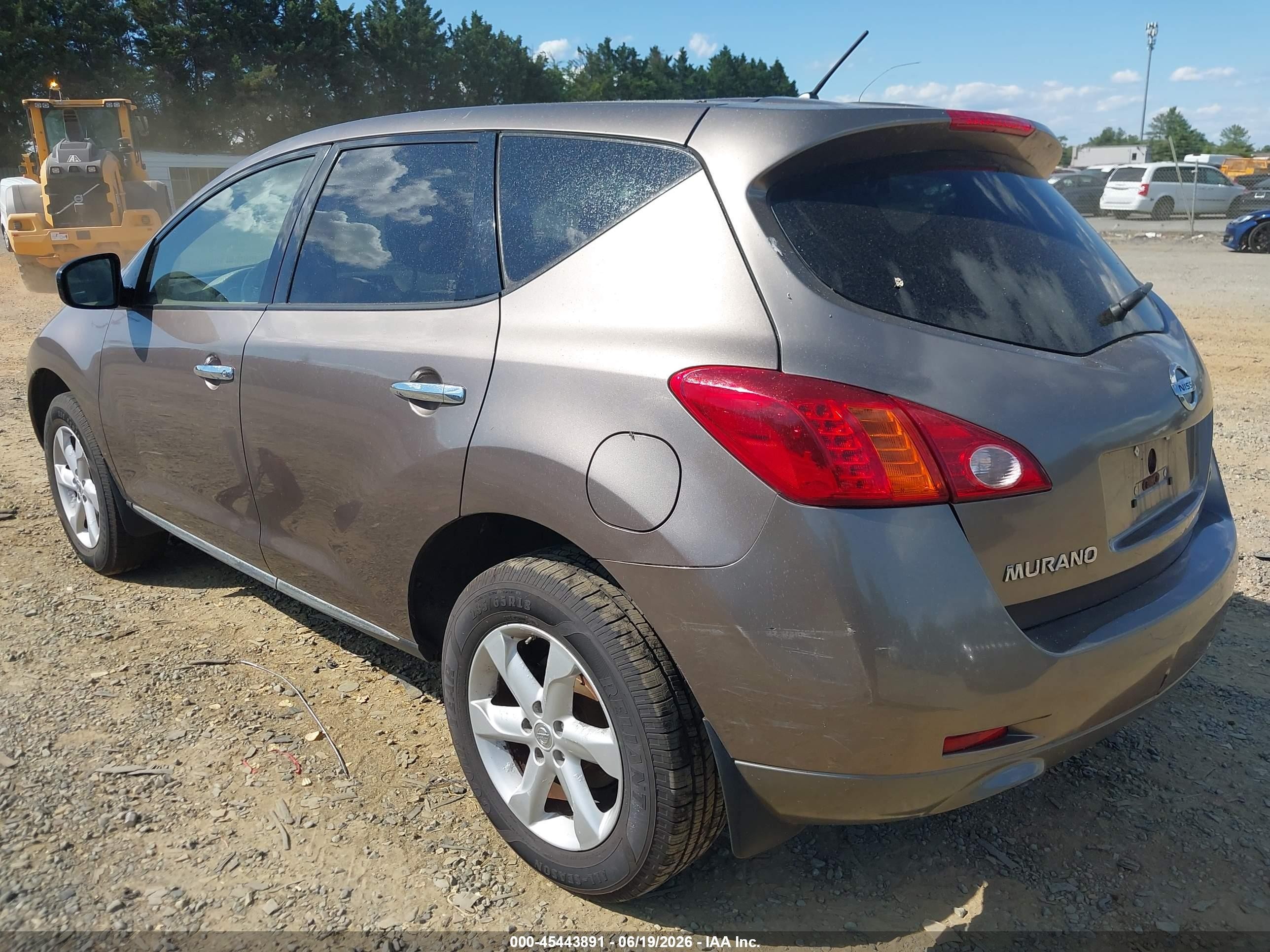 2009 Nissan Murano Sl Gray vin: JN8AZ18W69W152193