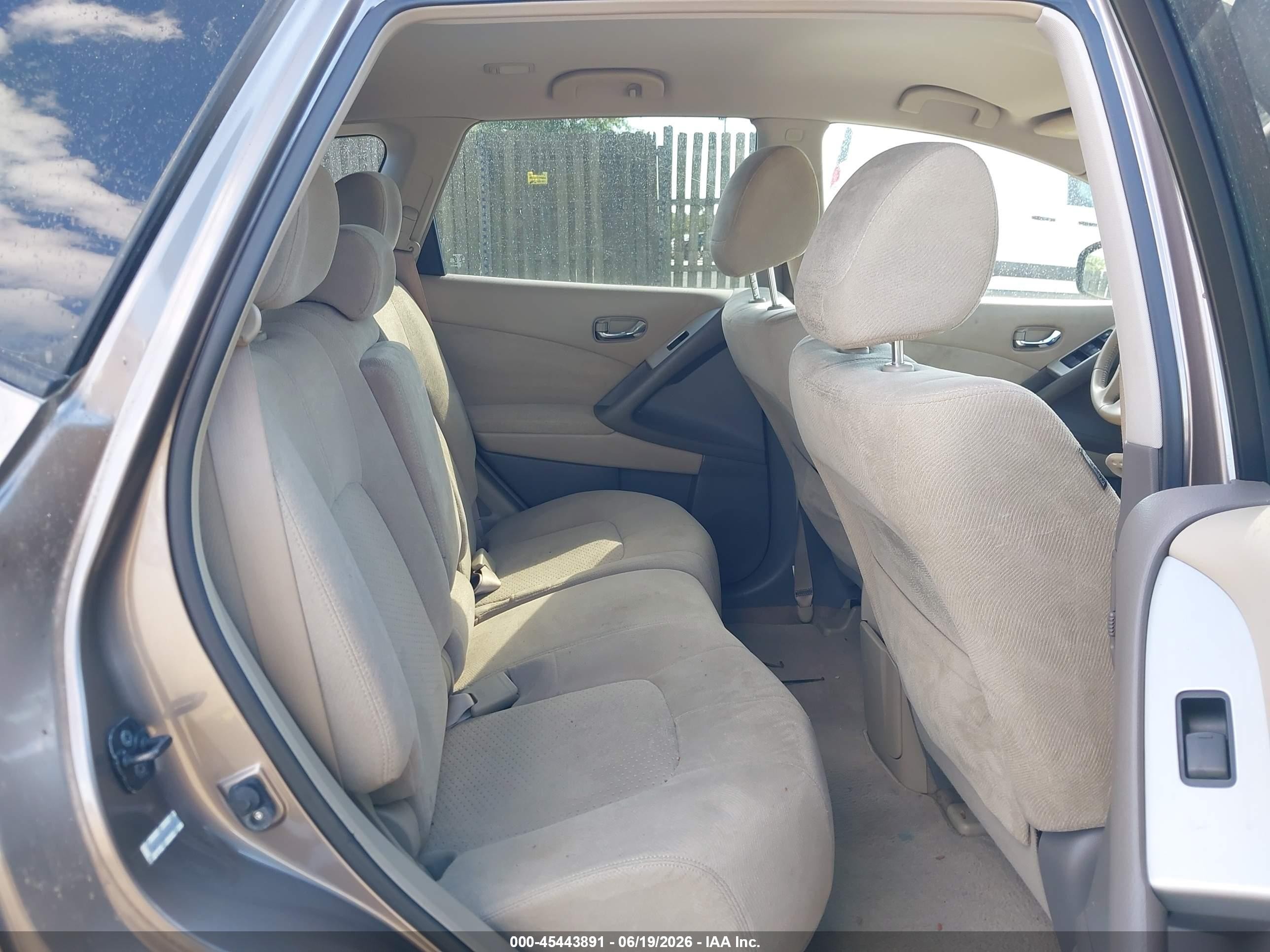2009 Nissan Murano Sl Gray vin: JN8AZ18W69W152193