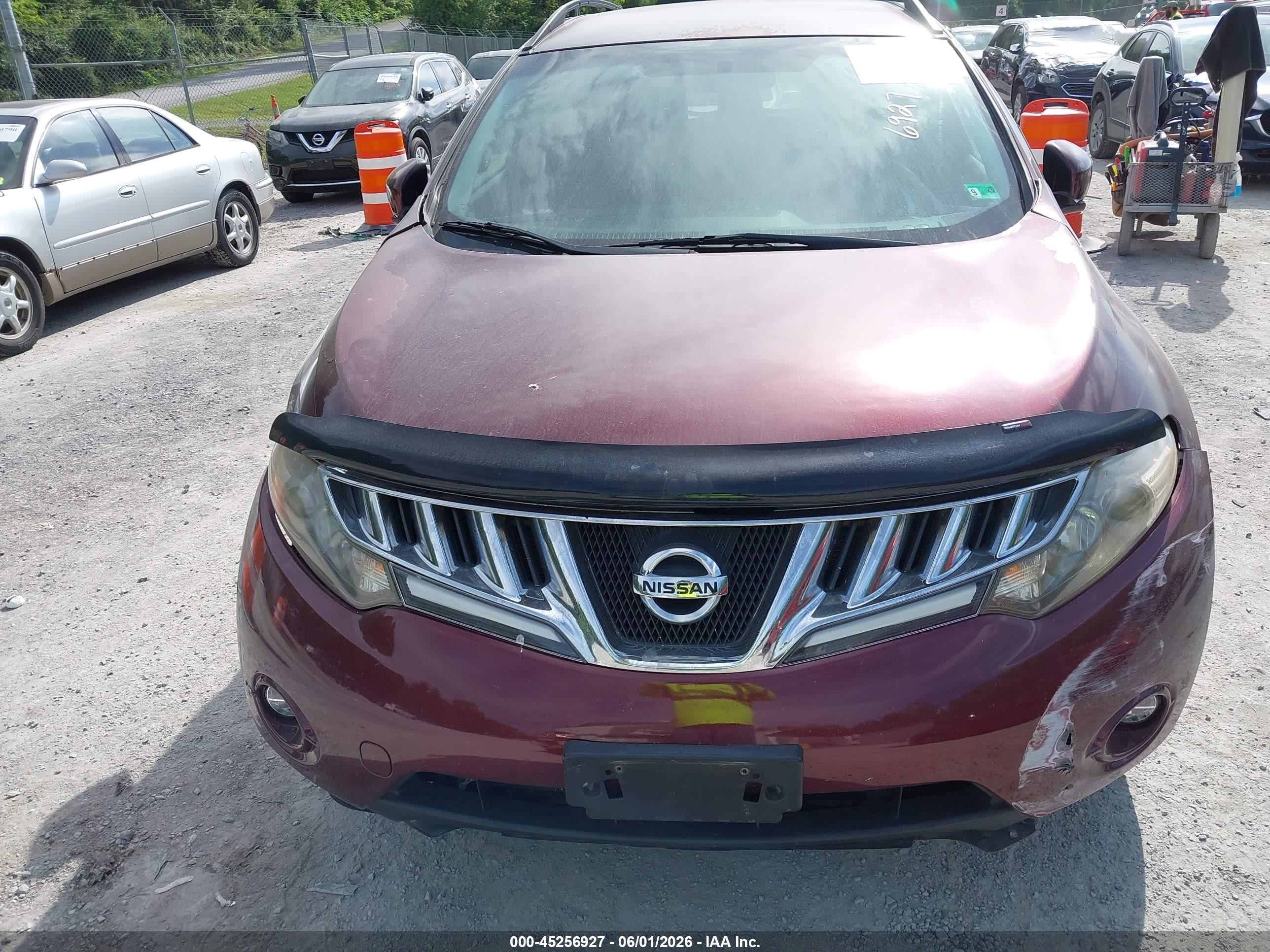 2009 Nissan Murano S Maroon vin: JN8AZ18W69W200422