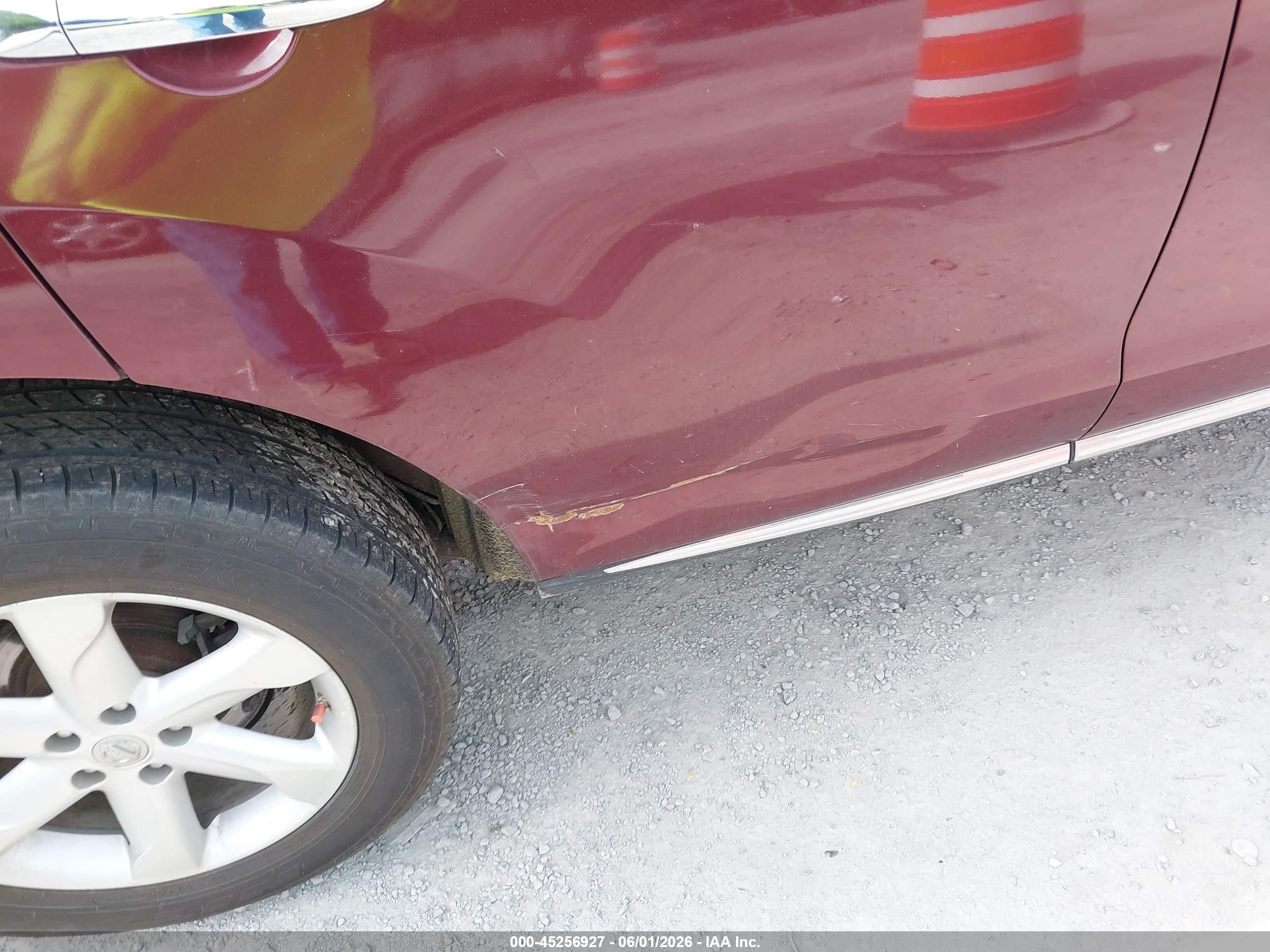 2009 Nissan Murano S Maroon vin: JN8AZ18W69W200422