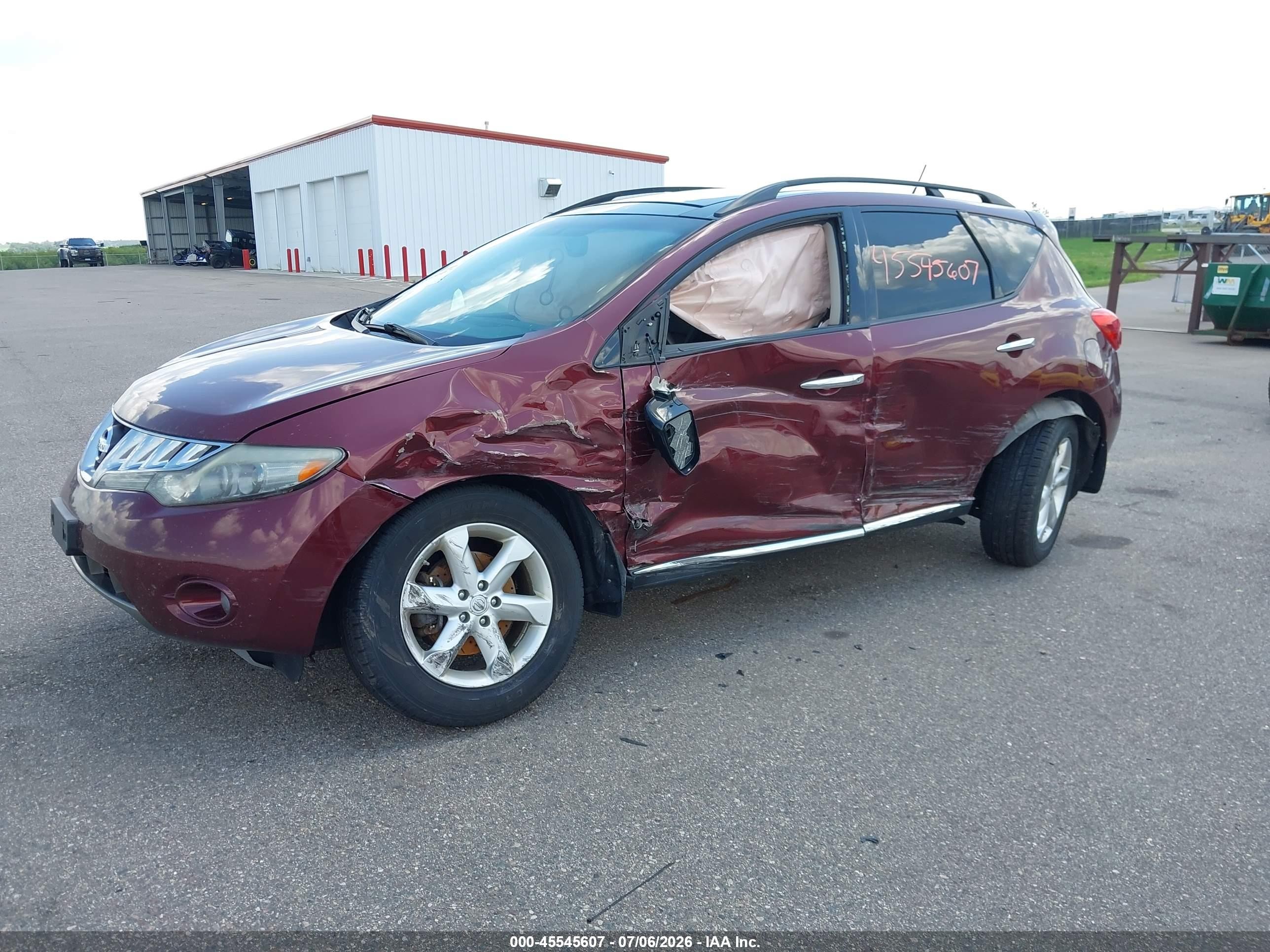 2009 Nissan Murano Sl Red vin: JN8AZ18W79W124676