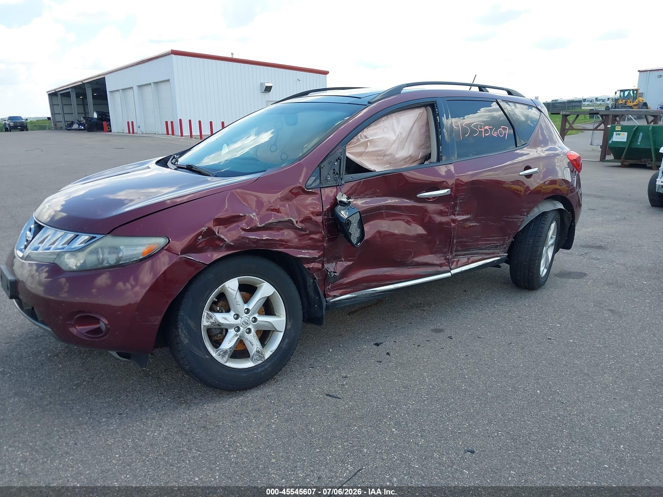 2009 Nissan Murano Sl Red vin: JN8AZ18W79W124676