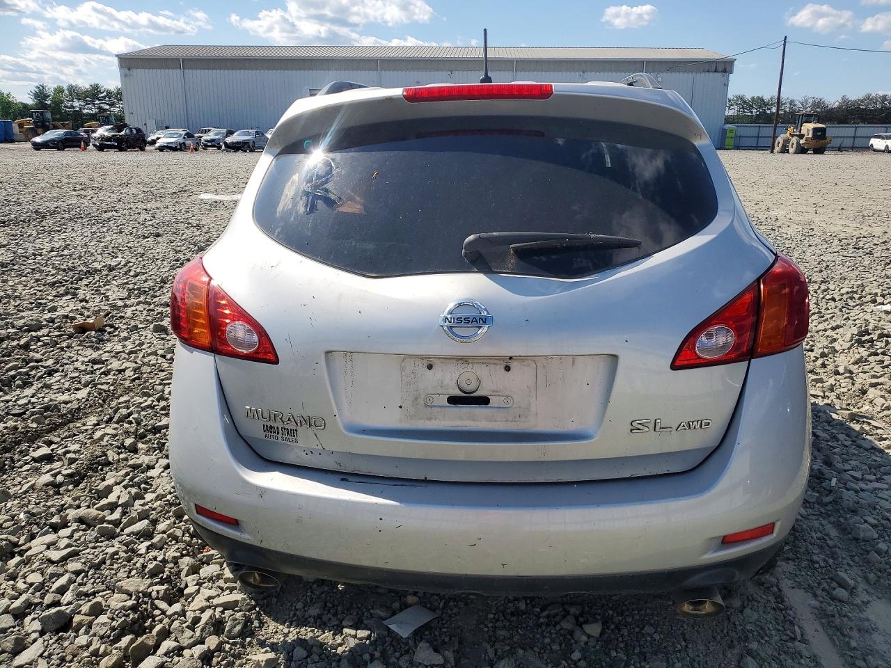 2009 Nissan Murano S Silver vin: JN8AZ18W79W129196