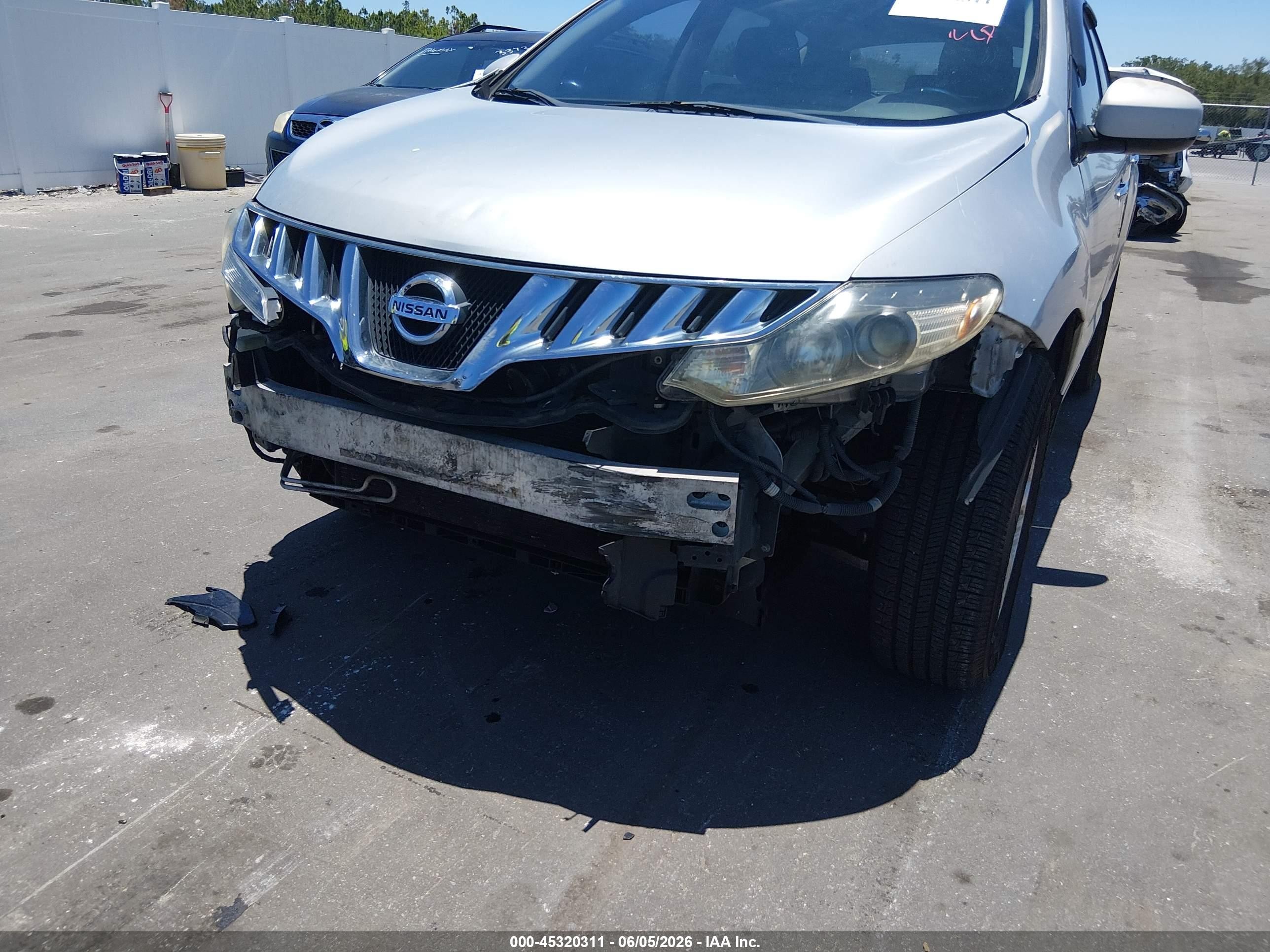 2009 Nissan Murano S Серебряный vin: JN8AZ18W79W130123