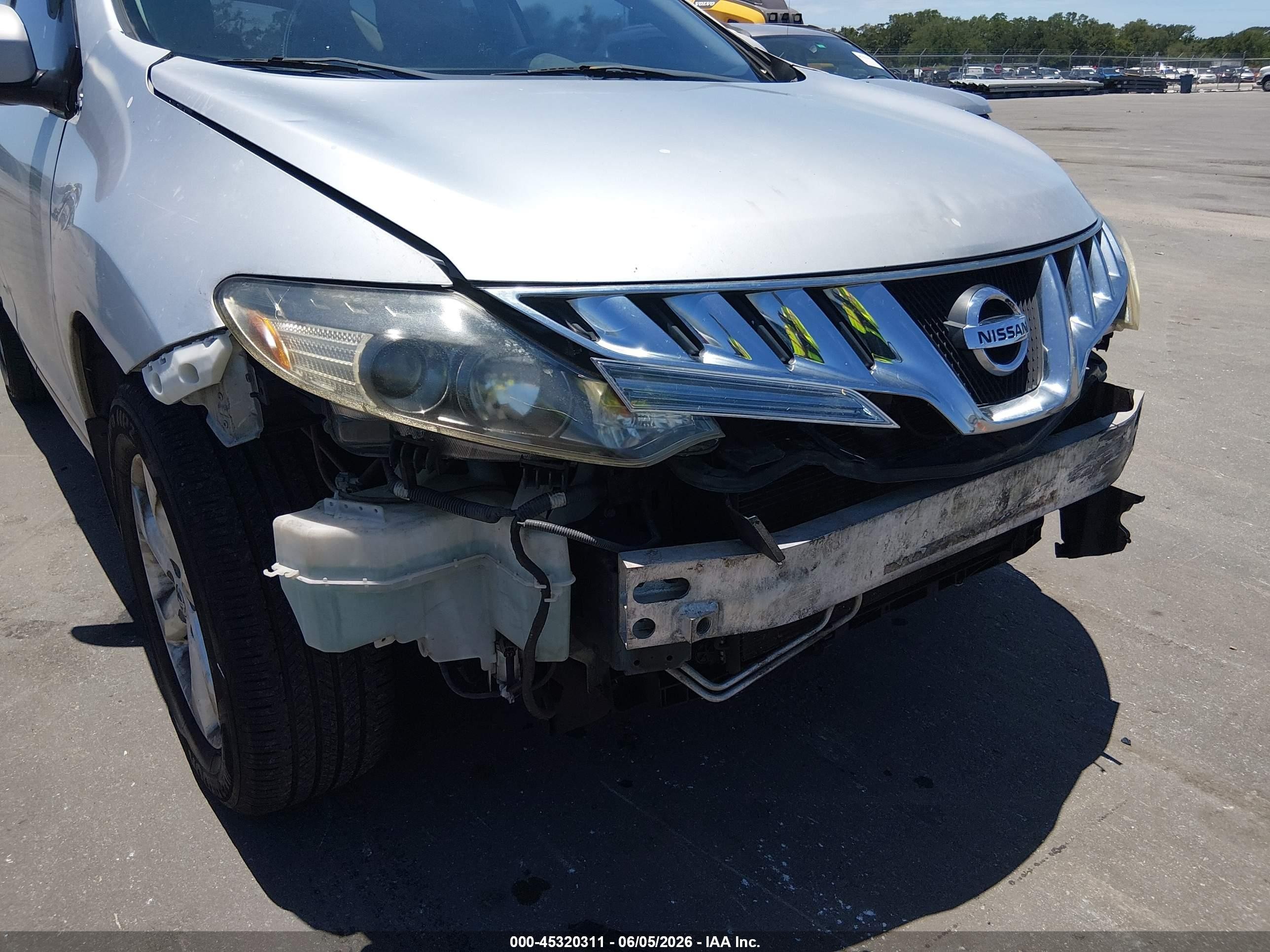 2009 Nissan Murano S Серебряный vin: JN8AZ18W79W130123