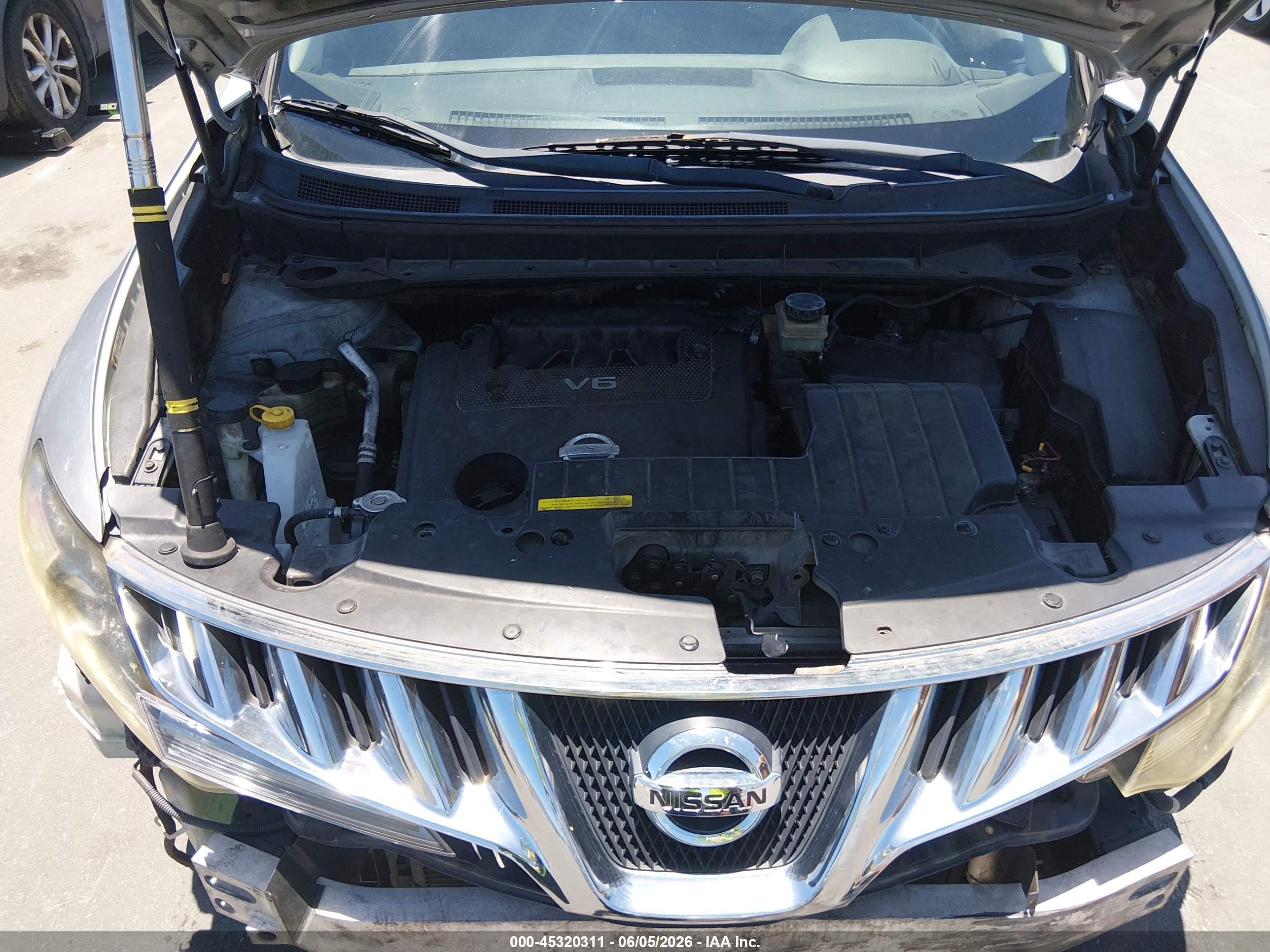 2009 Nissan Murano S Серебряный vin: JN8AZ18W79W130123