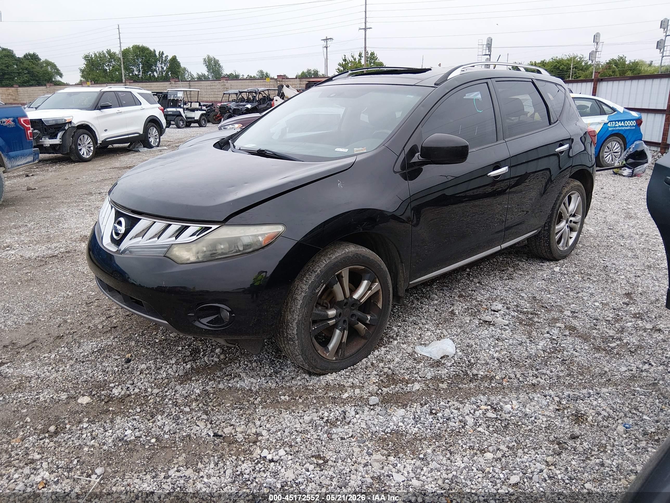 2009 Nissan Murano Le Черный vin: JN8AZ18W79W158469
