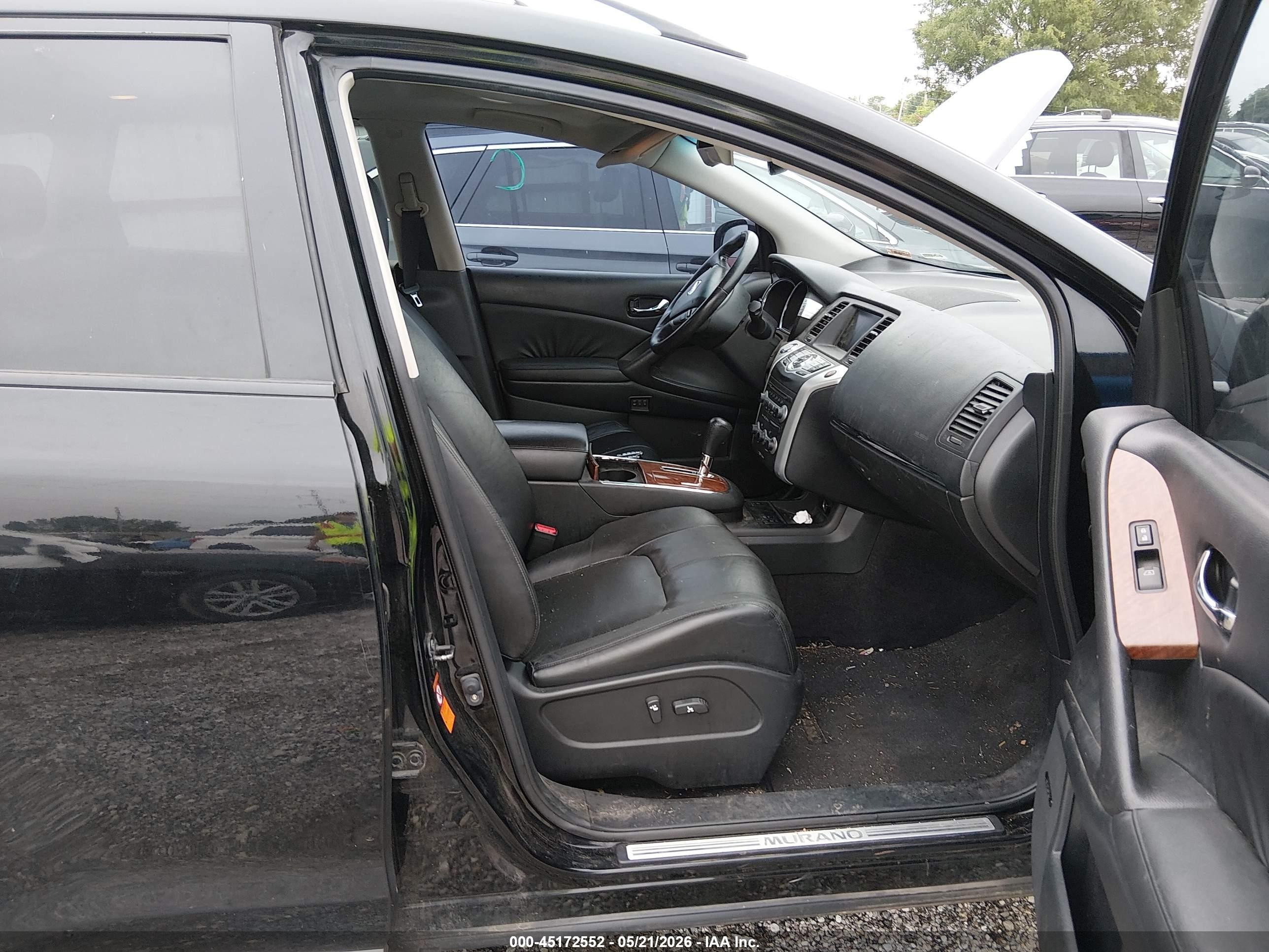 2009 Nissan Murano Le Черный vin: JN8AZ18W79W158469