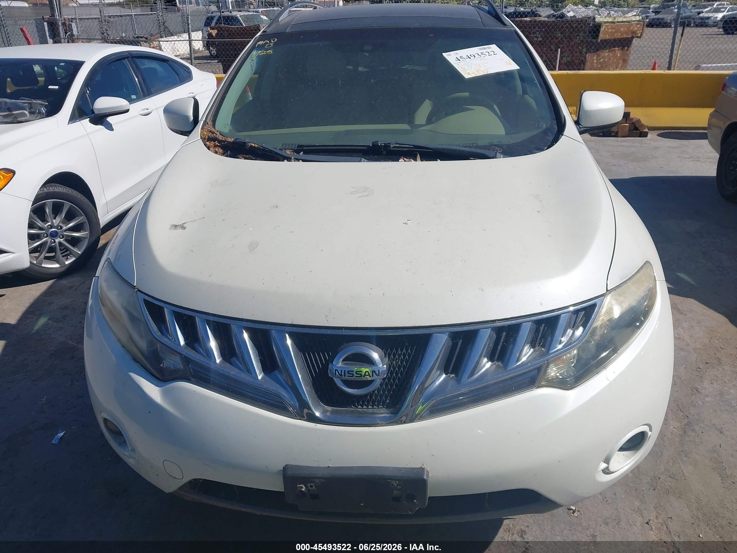 2009 Nissan Murano Le White vin: JN8AZ18W89W142183