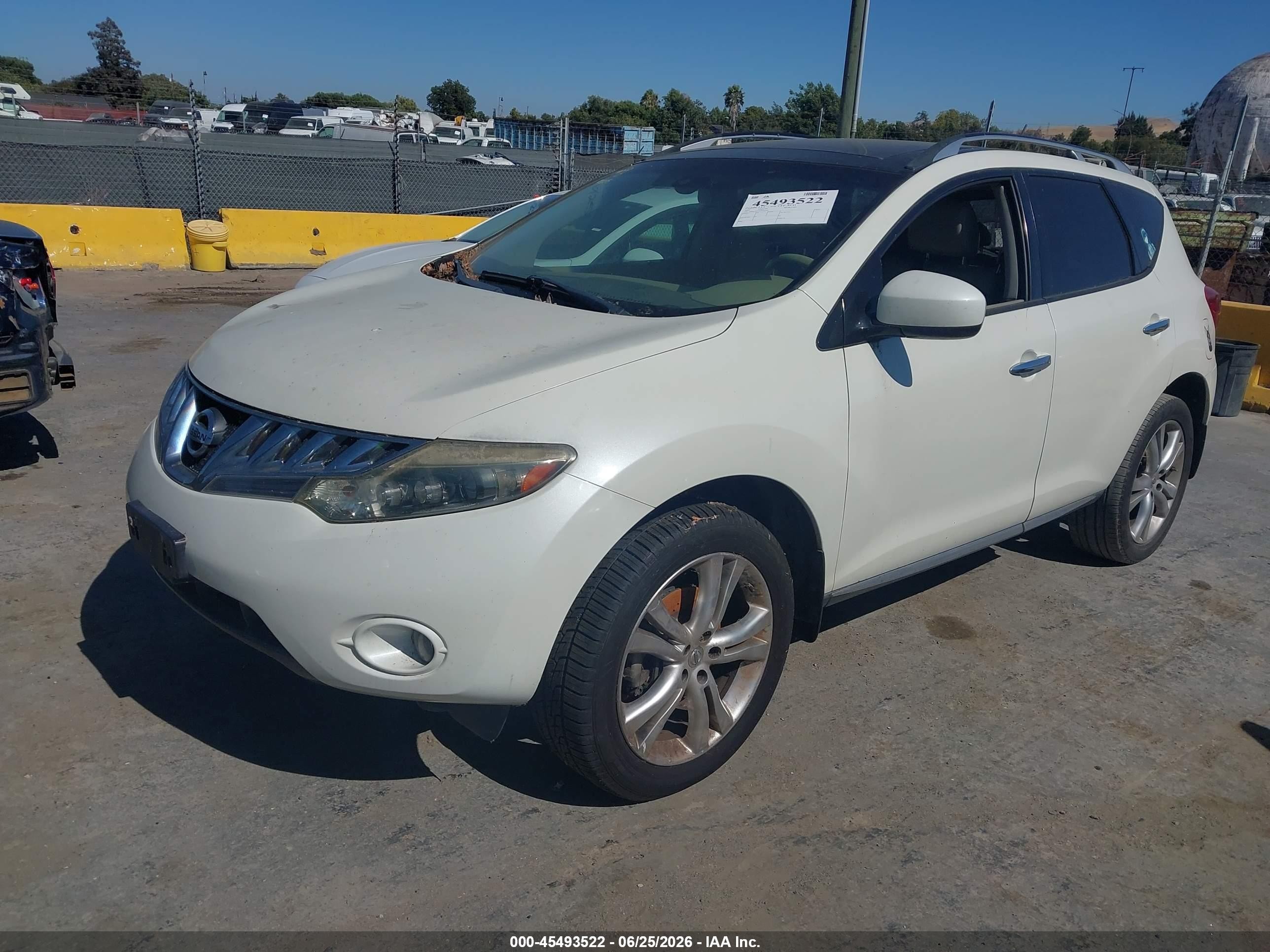 2009 Nissan Murano Le White vin: JN8AZ18W89W142183