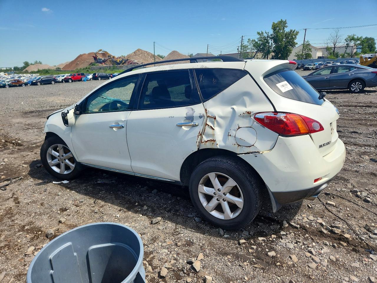 2009 Nissan Murano S Белый vin: JN8AZ18W89W143477