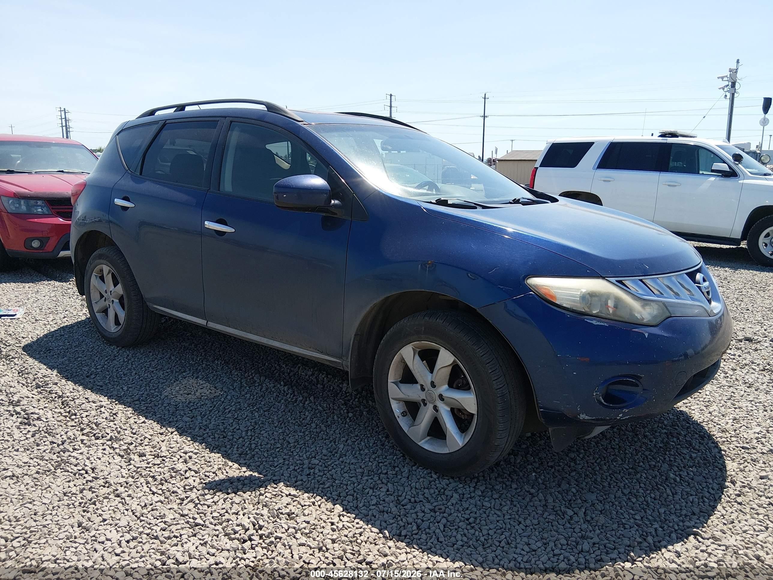 2009 Nissan Murano S Blue vin: JN8AZ18W89W201278