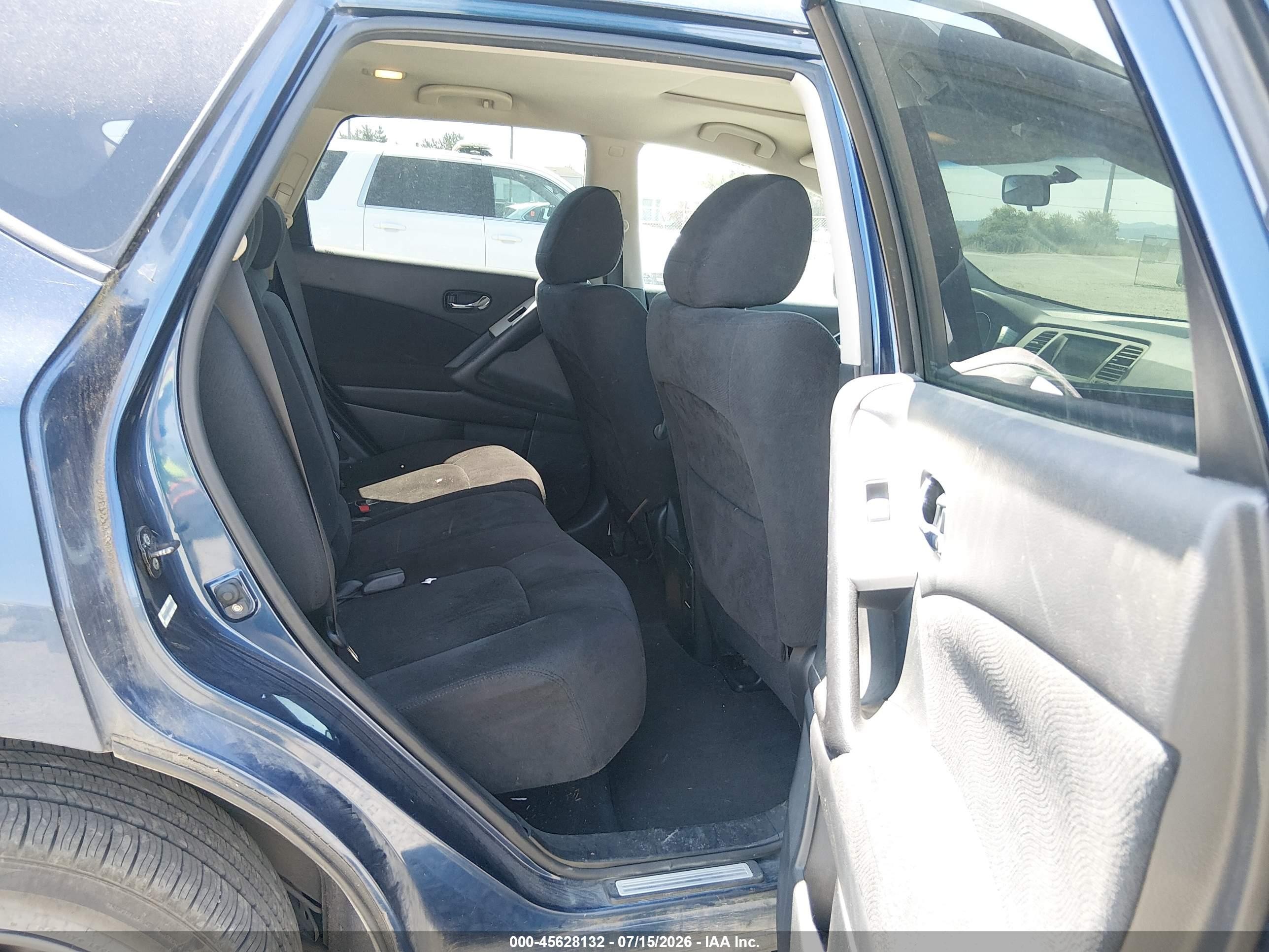 2009 Nissan Murano S Blue vin: JN8AZ18W89W201278