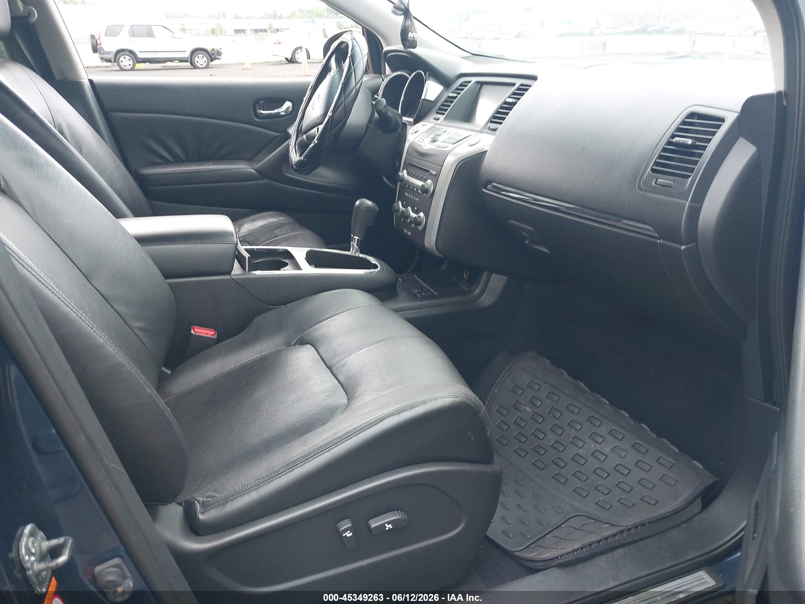 2009 Nissan Murano Sl Blue vin: JN8AZ18W89W205721