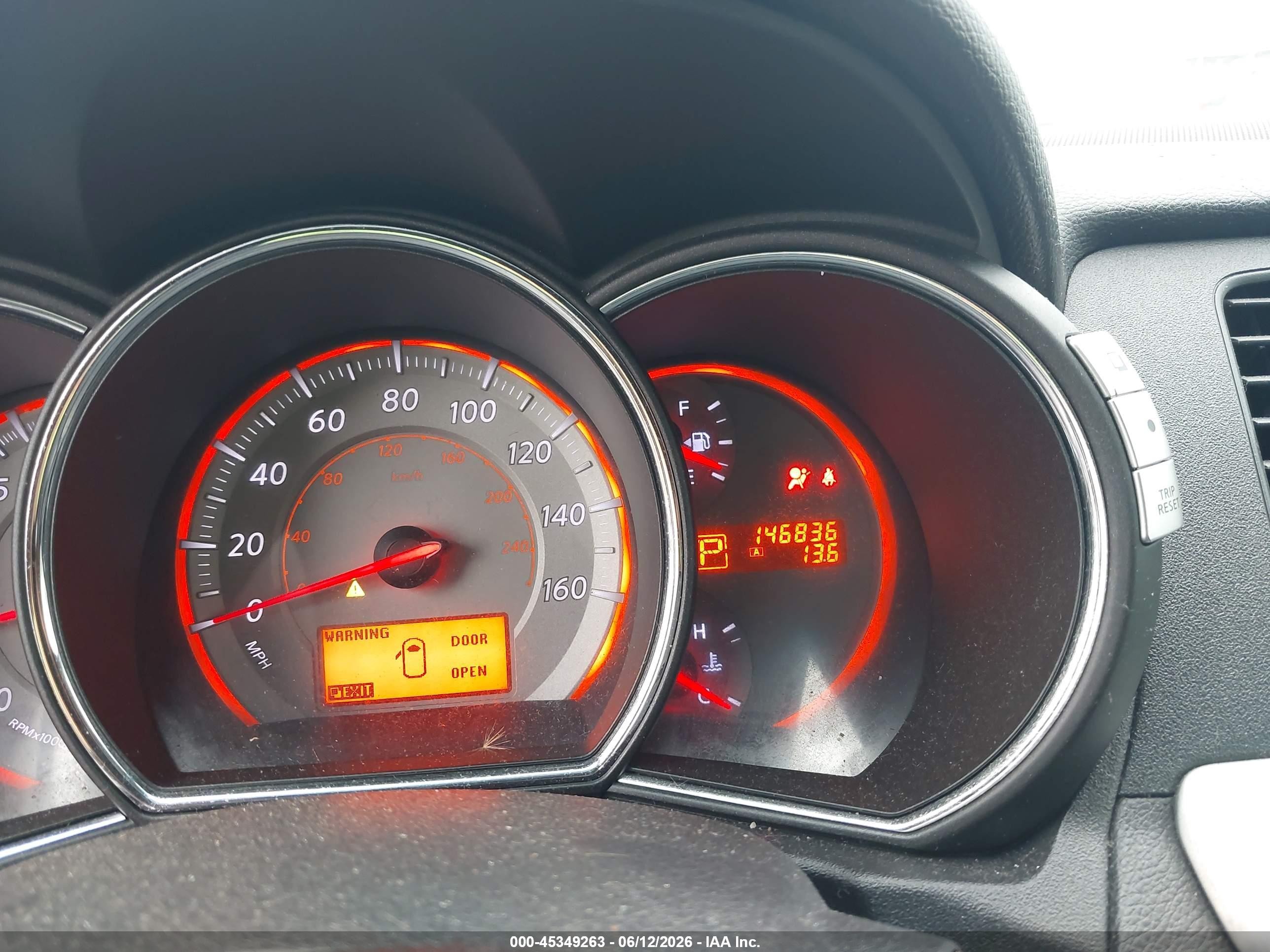 2009 Nissan Murano Sl Blue vin: JN8AZ18W89W205721