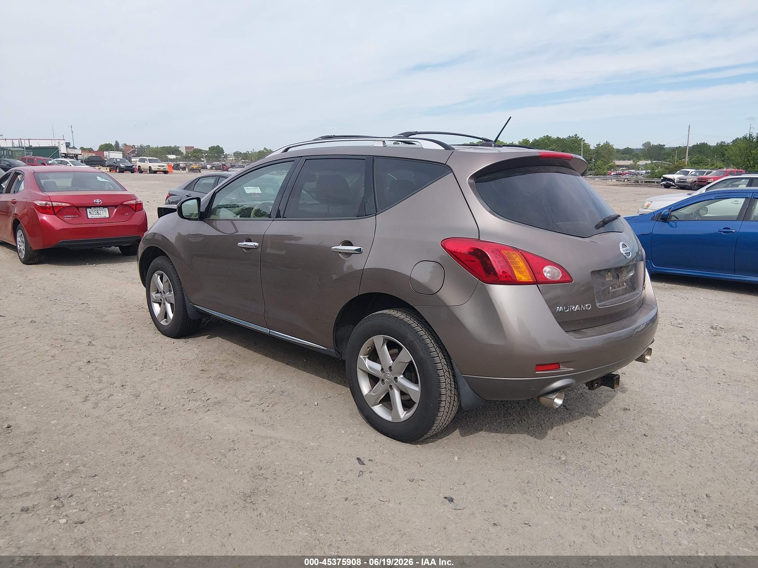 2009 Nissan Murano Sl Brown vin: JN8AZ18W89W206948