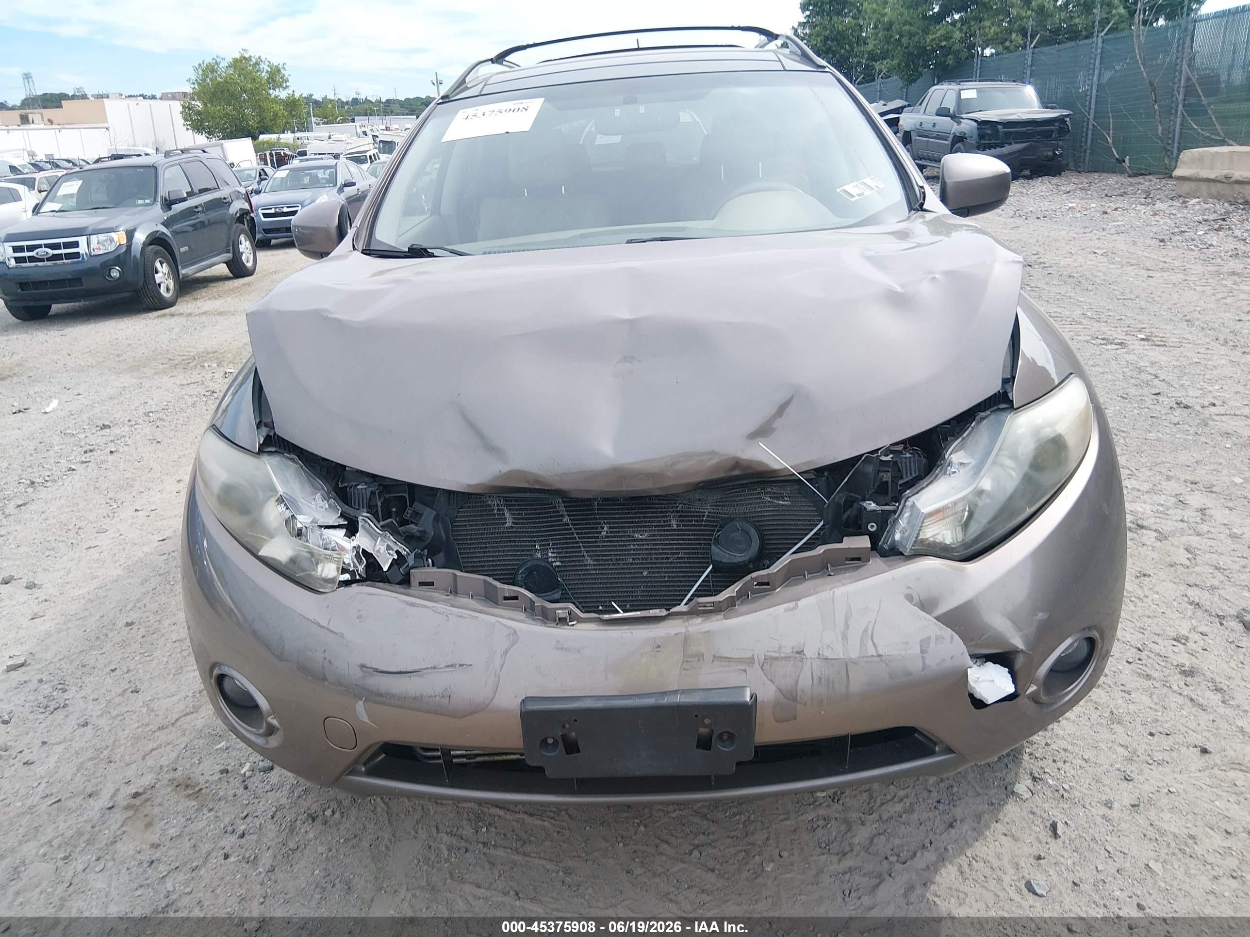 2009 Nissan Murano Sl Brown vin: JN8AZ18W89W206948