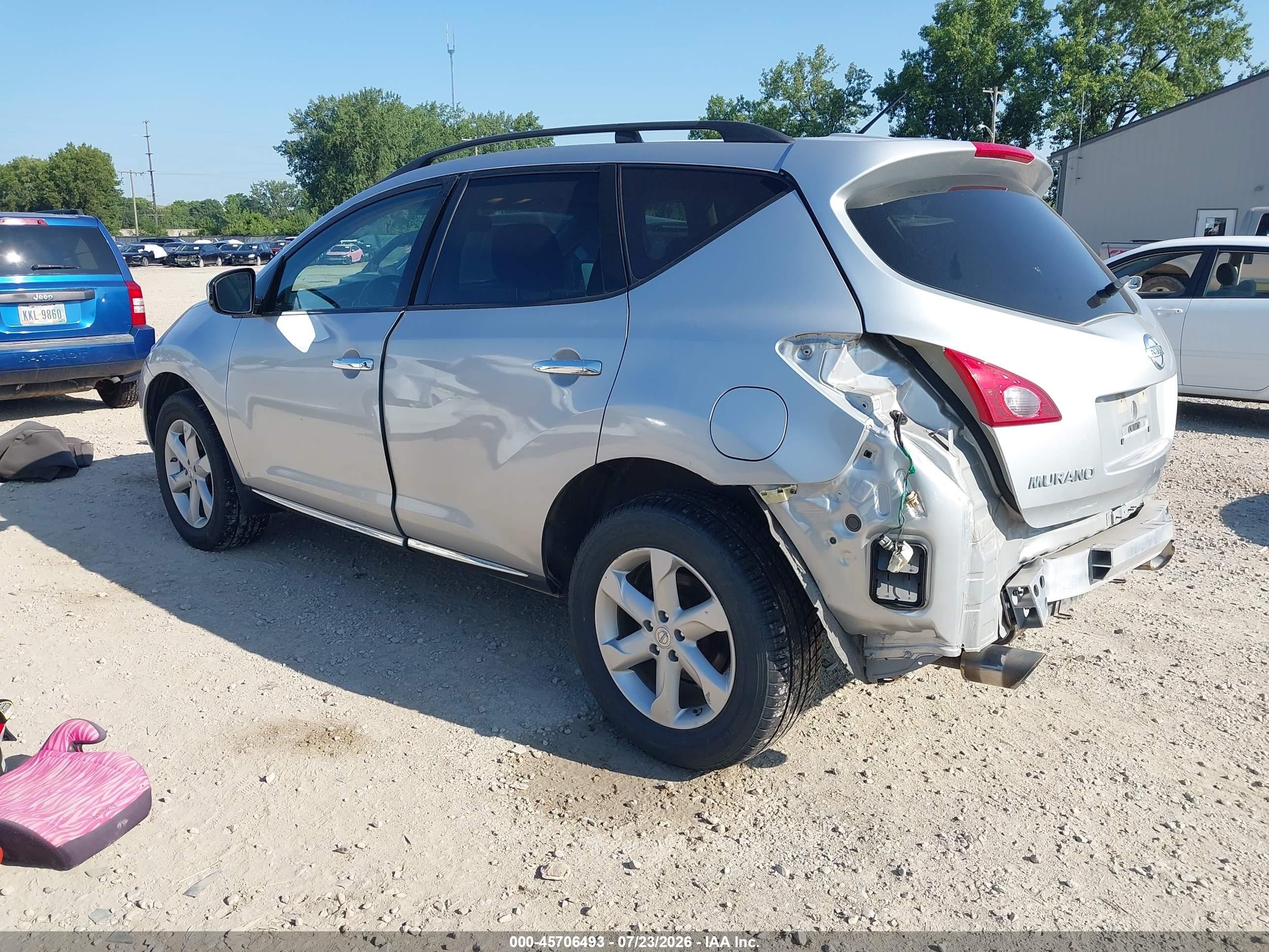 2009 Nissan Murano S Серебряный vin: JN8AZ18W89W208280