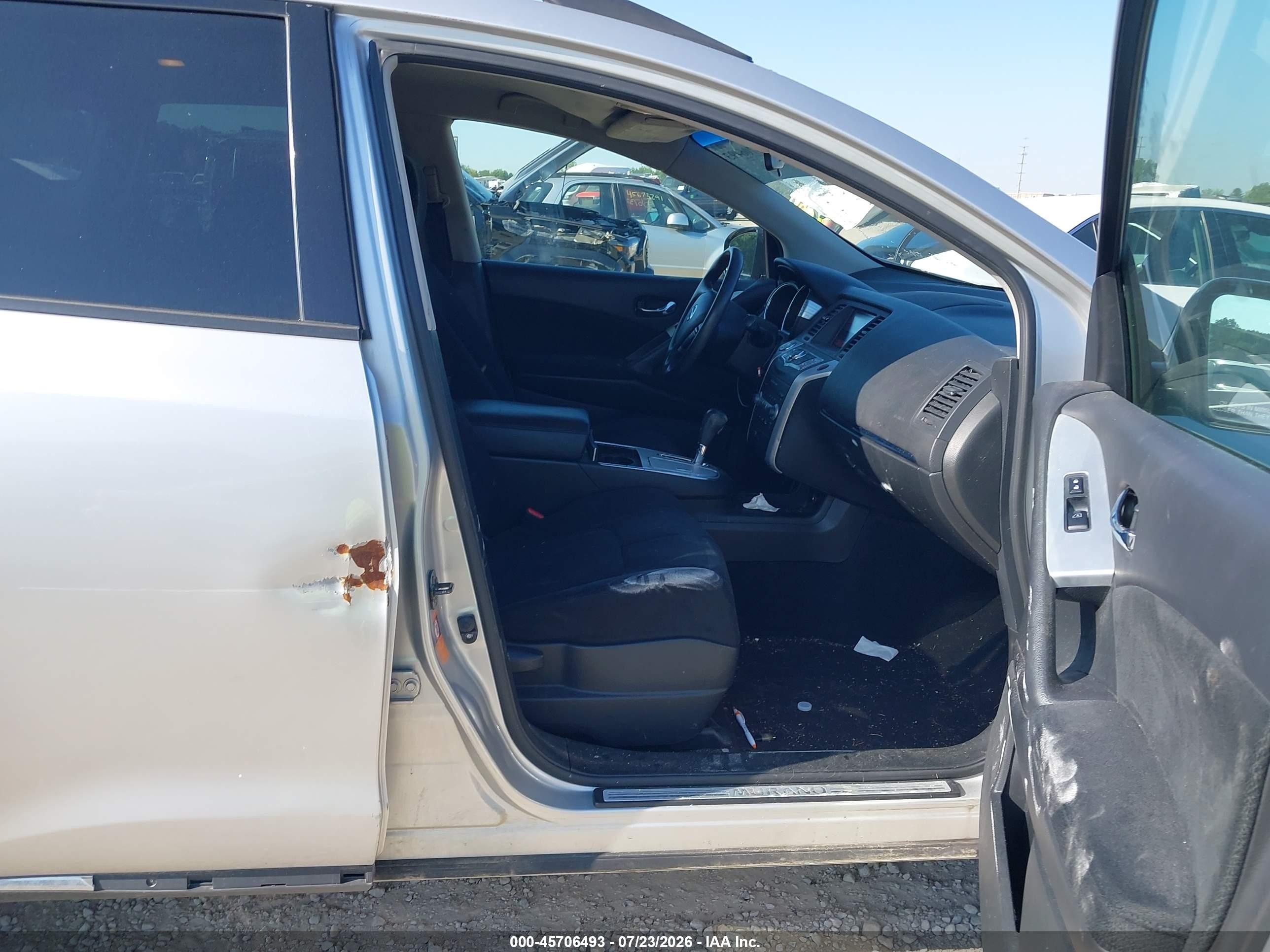 2009 Nissan Murano S Серебряный vin: JN8AZ18W89W208280