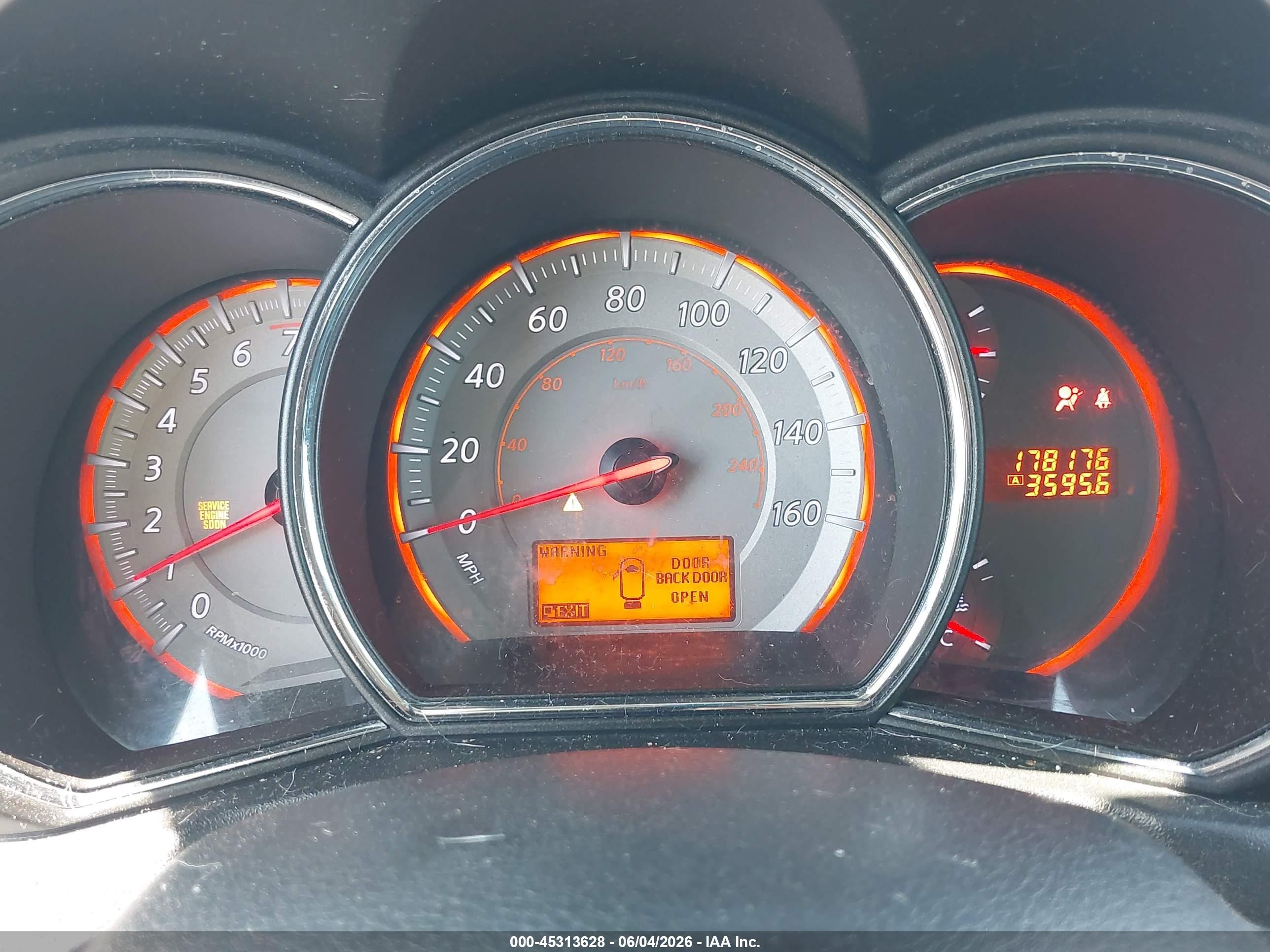 2009 Nissan Murano Sl Blue vin: JN8AZ18W89W214905