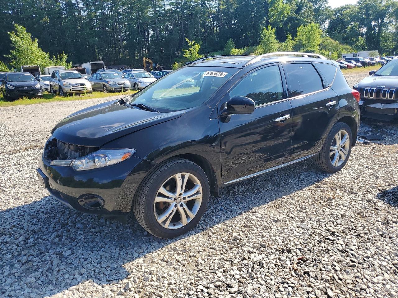2009 Nissan Murano S Black vin: JN8AZ18W99W156643