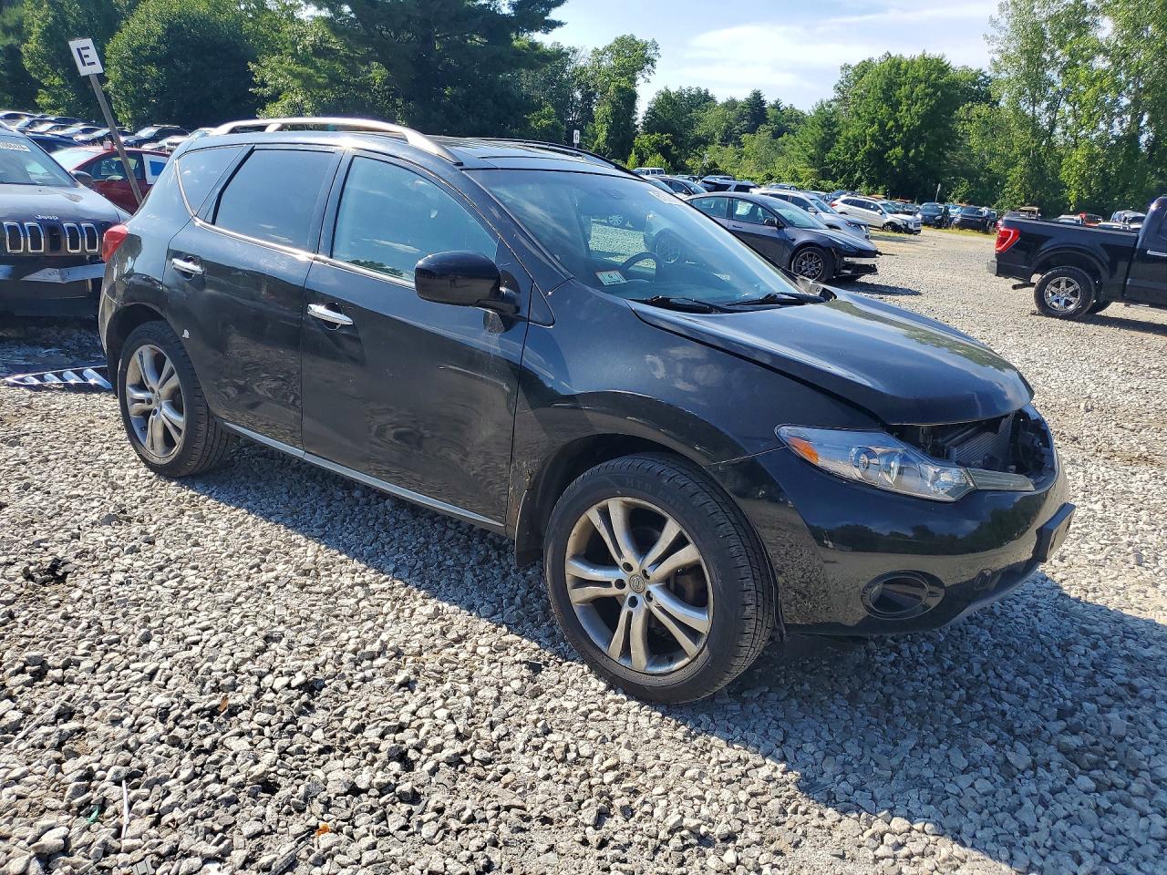 2009 Nissan Murano S Black vin: JN8AZ18W99W156643