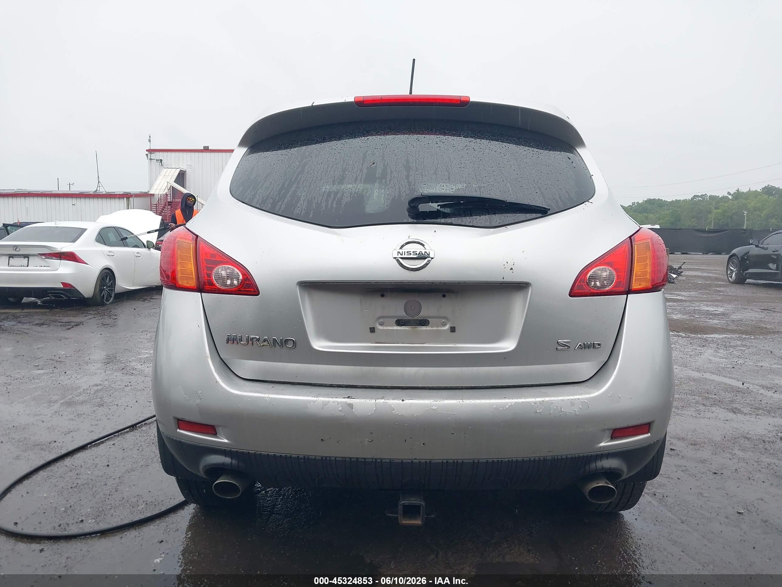 2009 Nissan Murano S Silver vin: JN8AZ18W99W200575