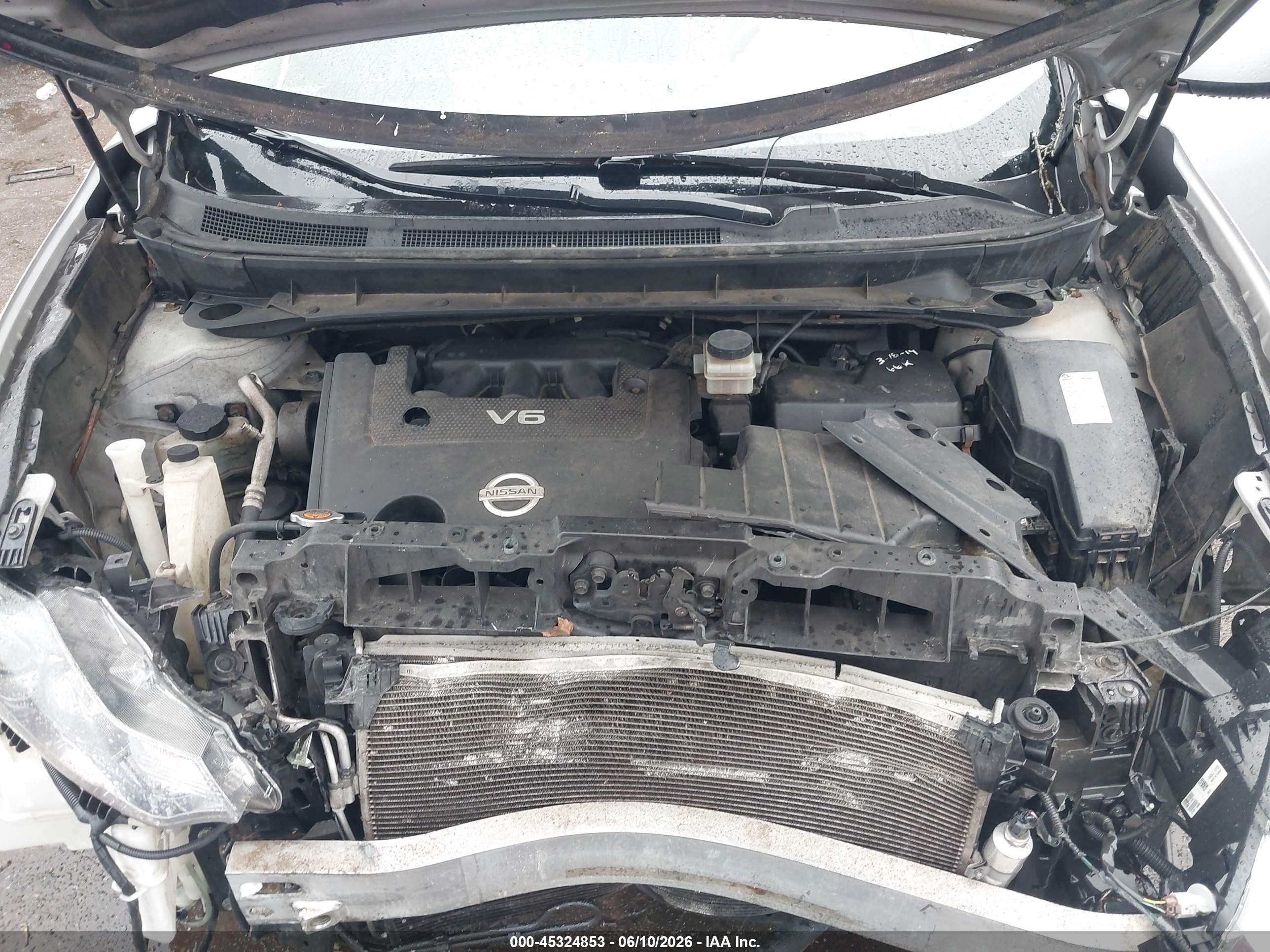 2009 Nissan Murano S Silver vin: JN8AZ18W99W200575