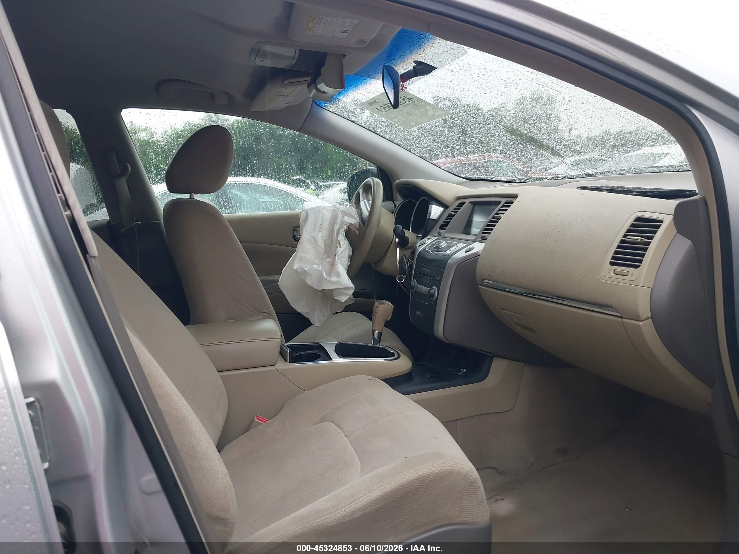 2009 Nissan Murano S Silver vin: JN8AZ18W99W200575