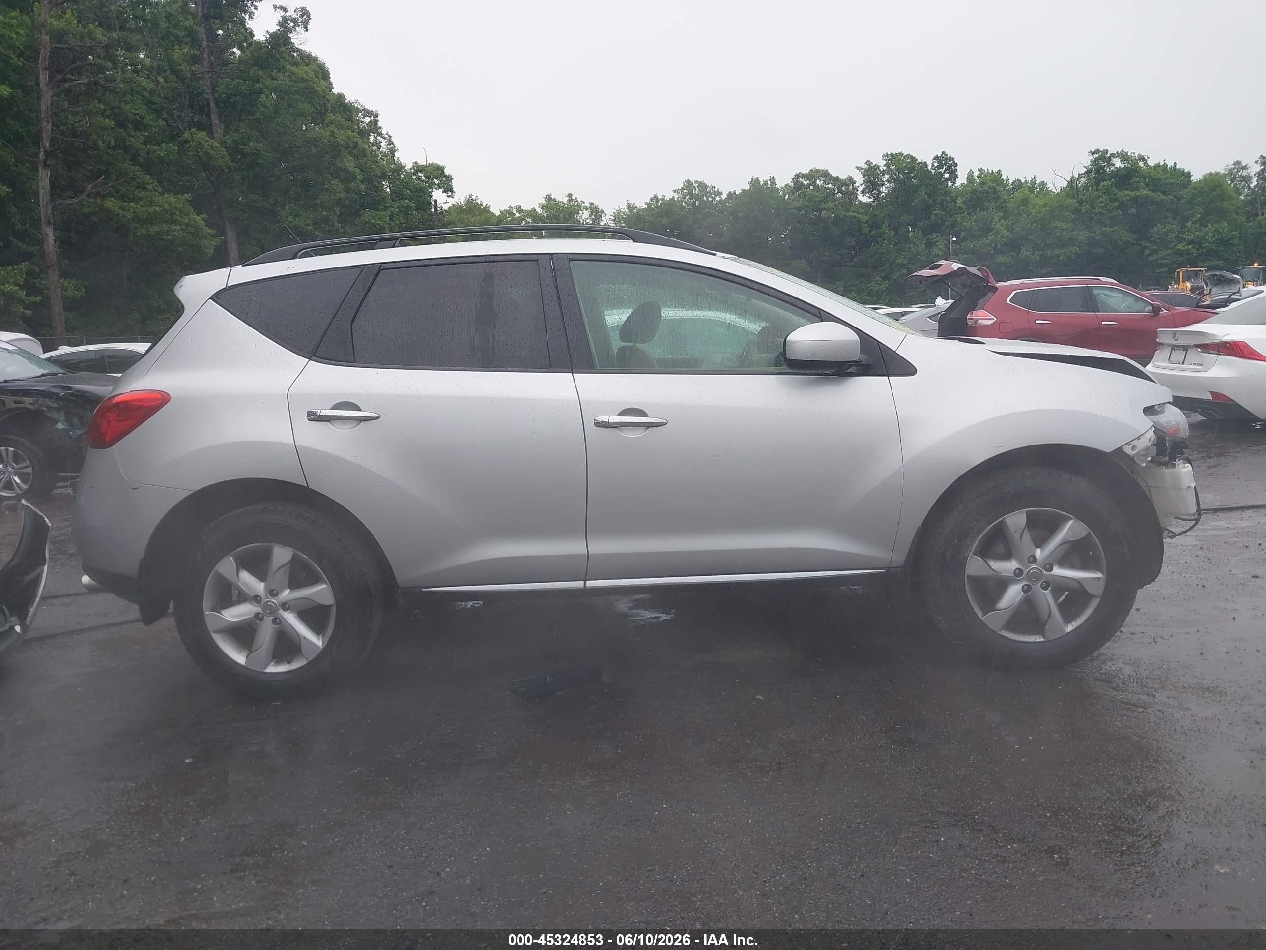 2009 Nissan Murano S Silver vin: JN8AZ18W99W200575