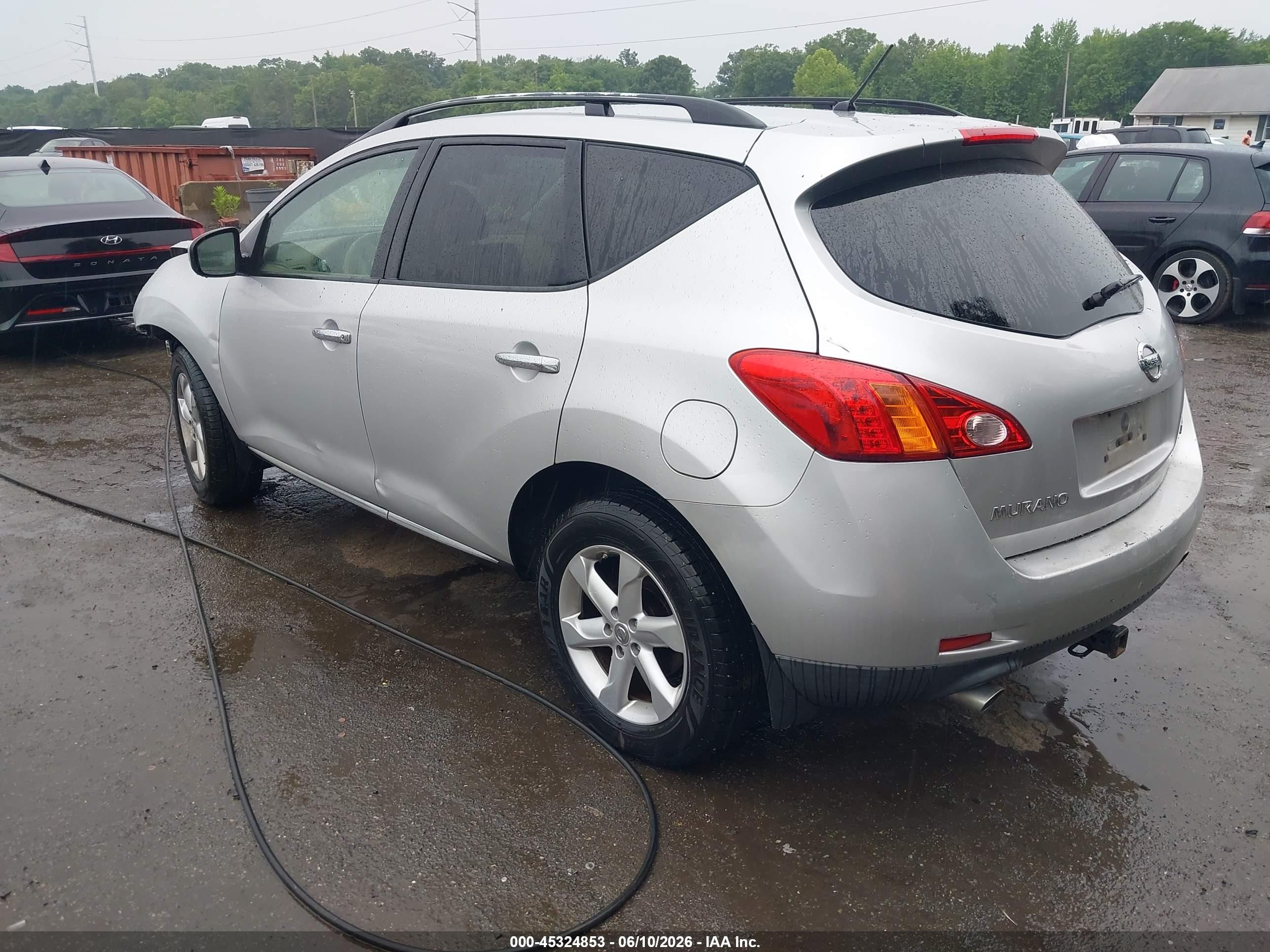 2009 Nissan Murano S Silver vin: JN8AZ18W99W200575