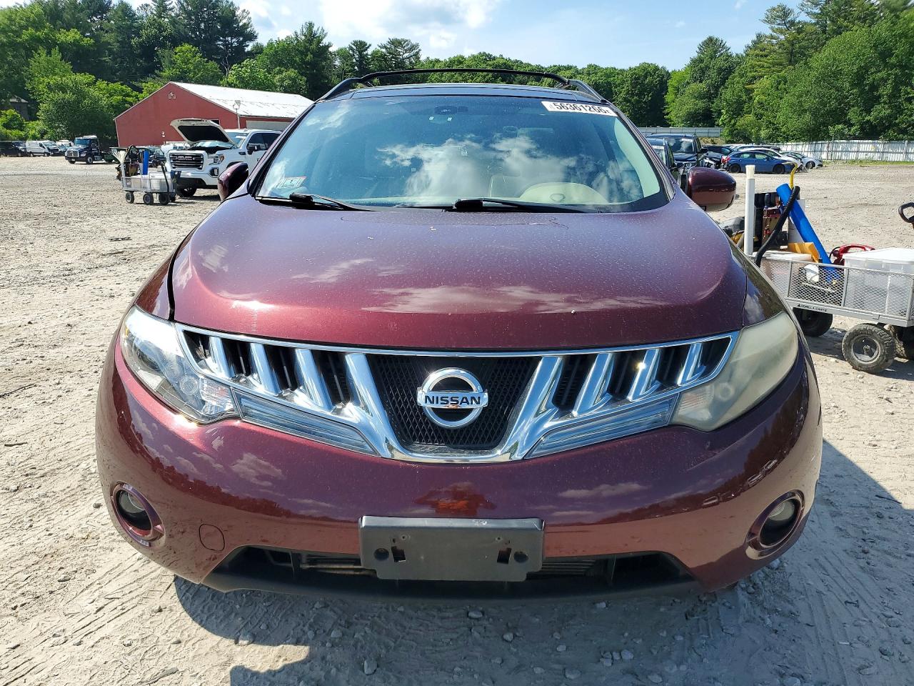 2009 Nissan Murano Burgundy vin: JN8AZ18W99W208286