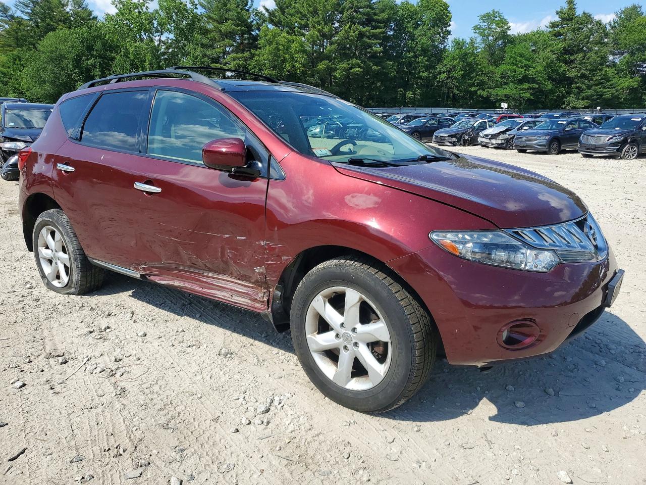 2009 Nissan Murano Burgundy vin: JN8AZ18W99W208286