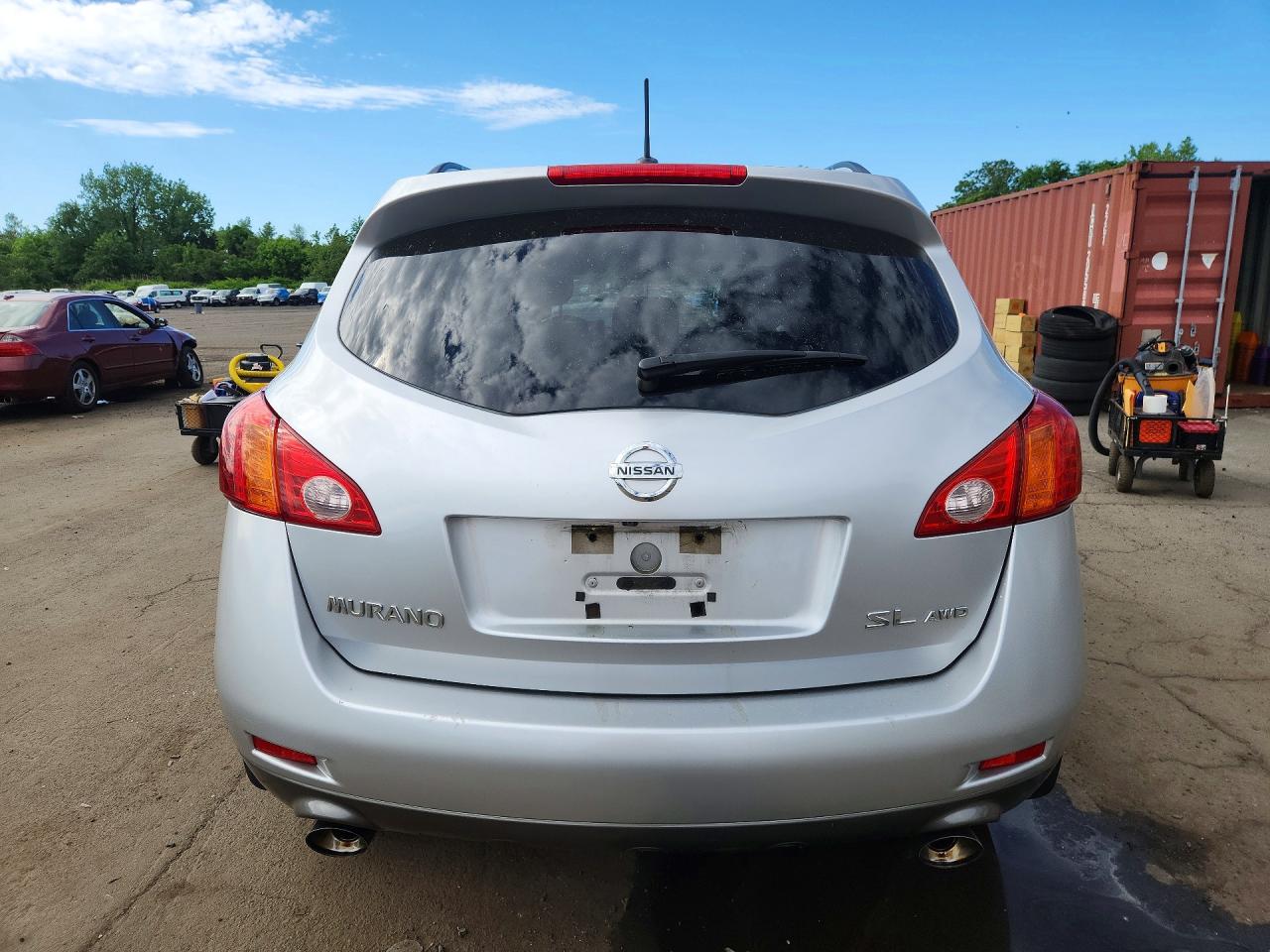 2009 Nissan Murano S/sl/le Silver vin: JN8AZ18W99W210863