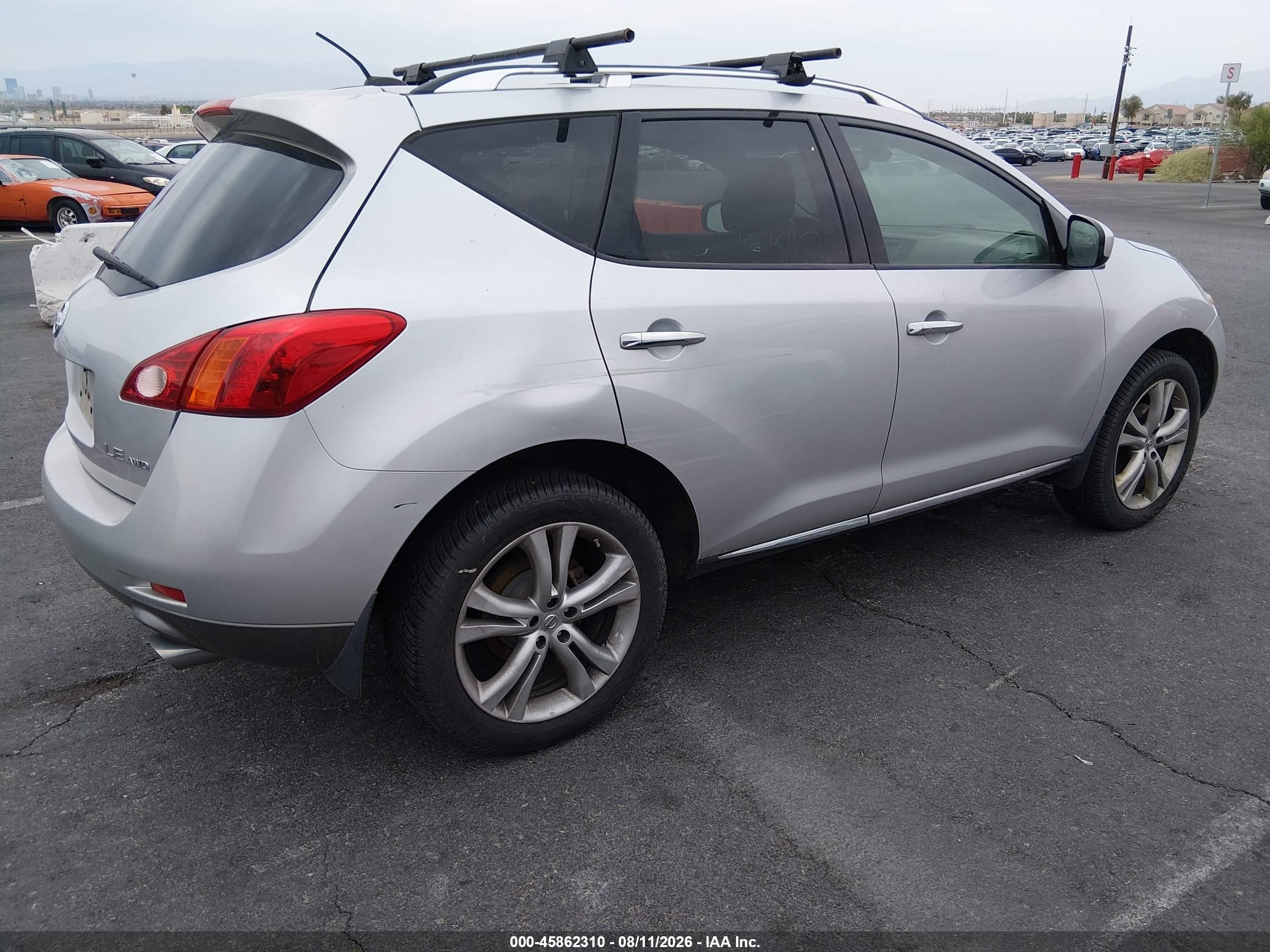 2009 Nissan Murano Le Silver vin: JN8AZ18WX9W130293