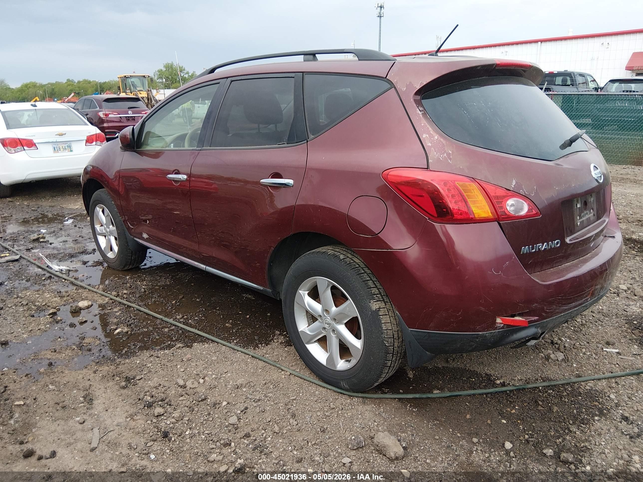 2009 Nissan Murano S Burgundy vin: JN8AZ18WX9W131024