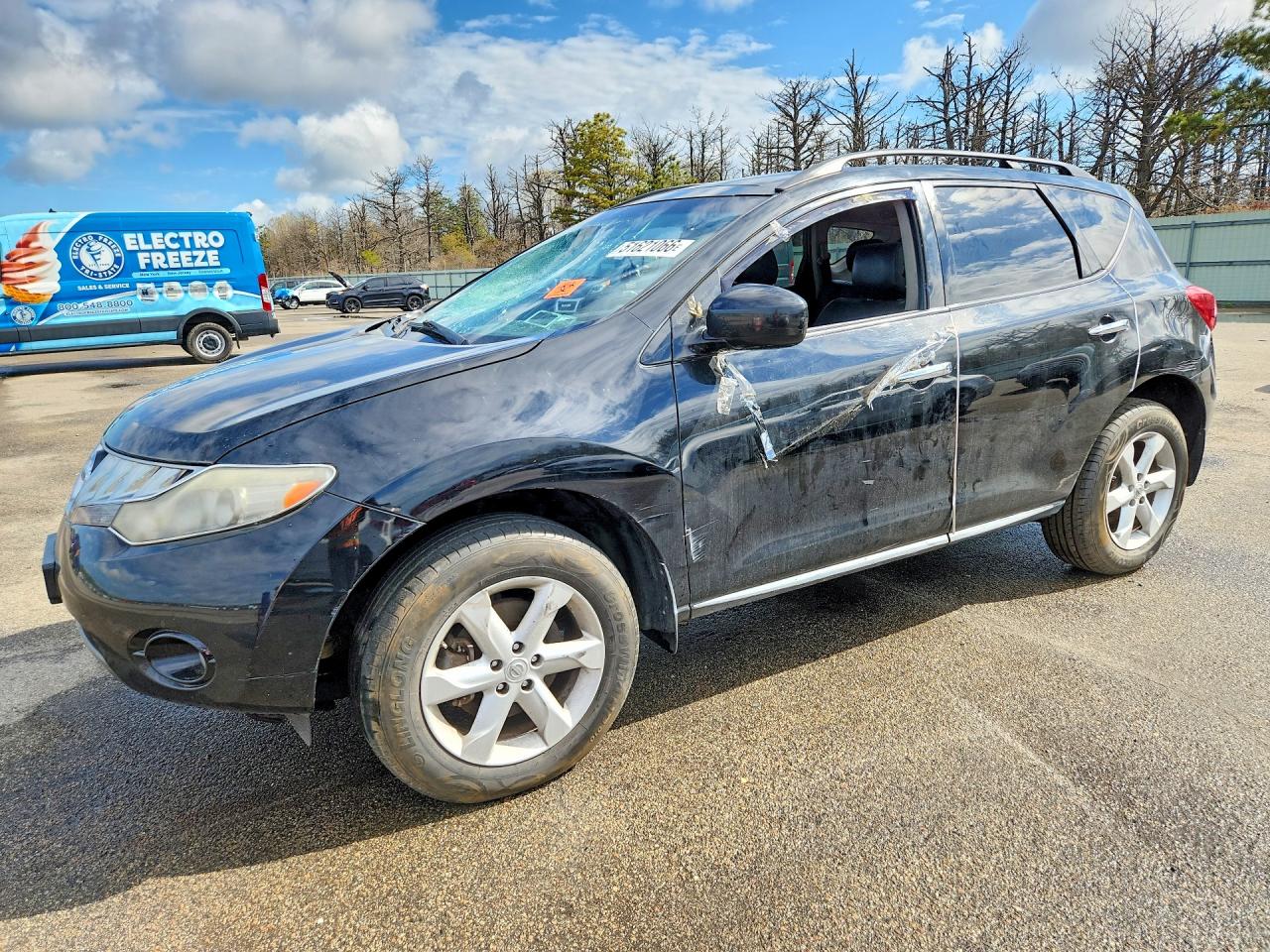 2009 Nissan Murano S Black vin: JN8AZ18WX9W132397