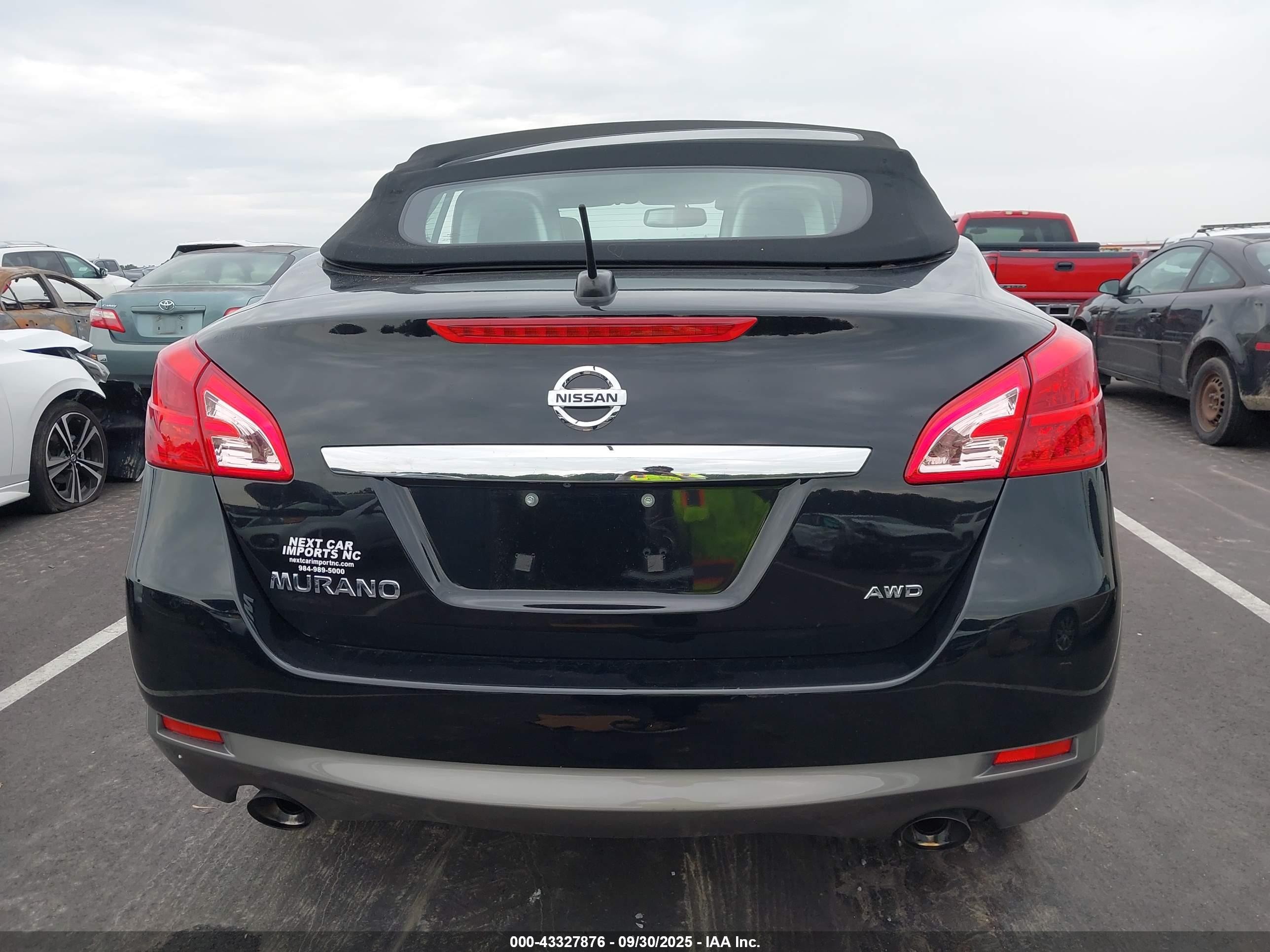 2014 Nissan Murano Crosscabriolet   Черный vin: JN8AZ1FY5EW300980